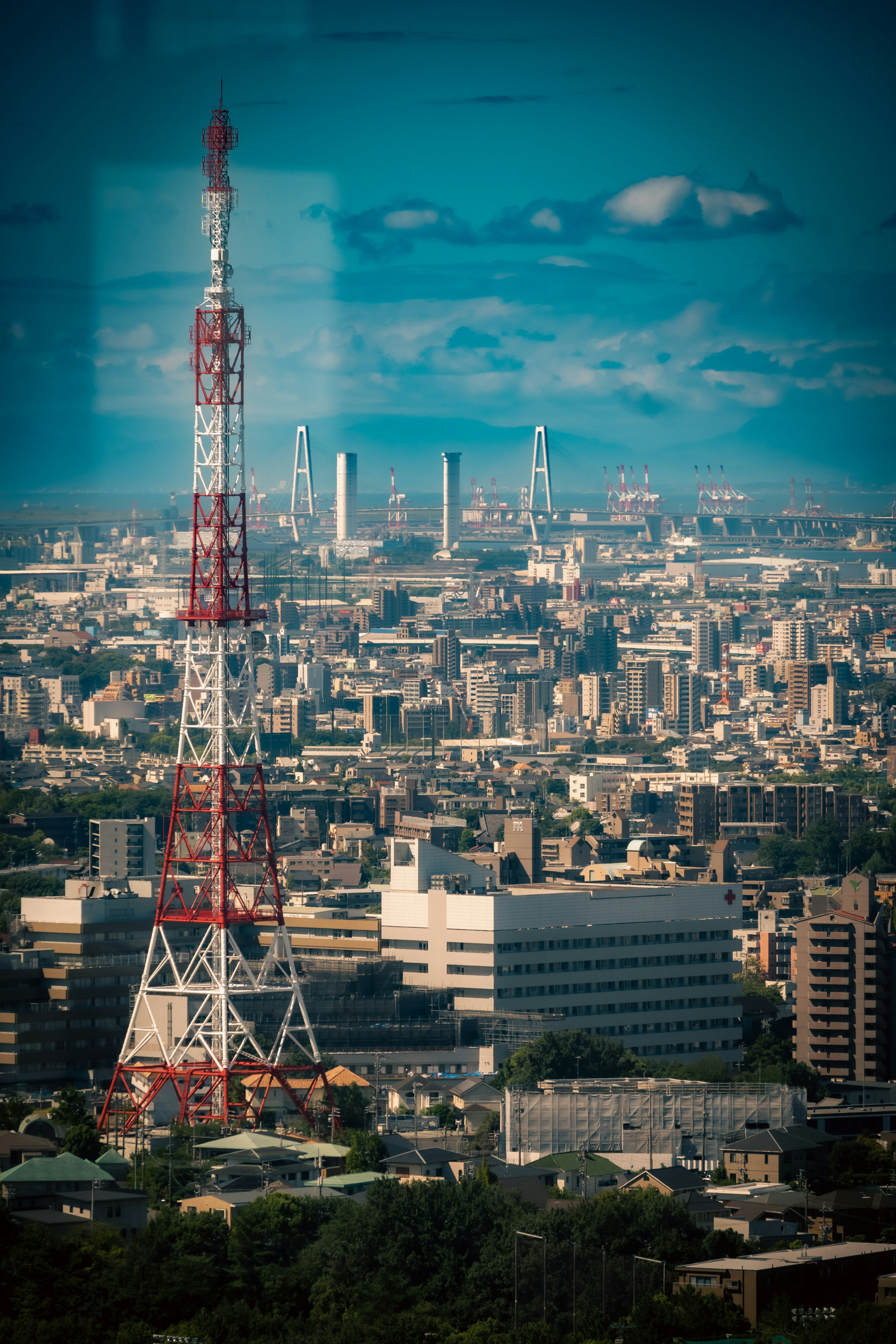 Khung cảnh thành phố với Tháp Tokyo