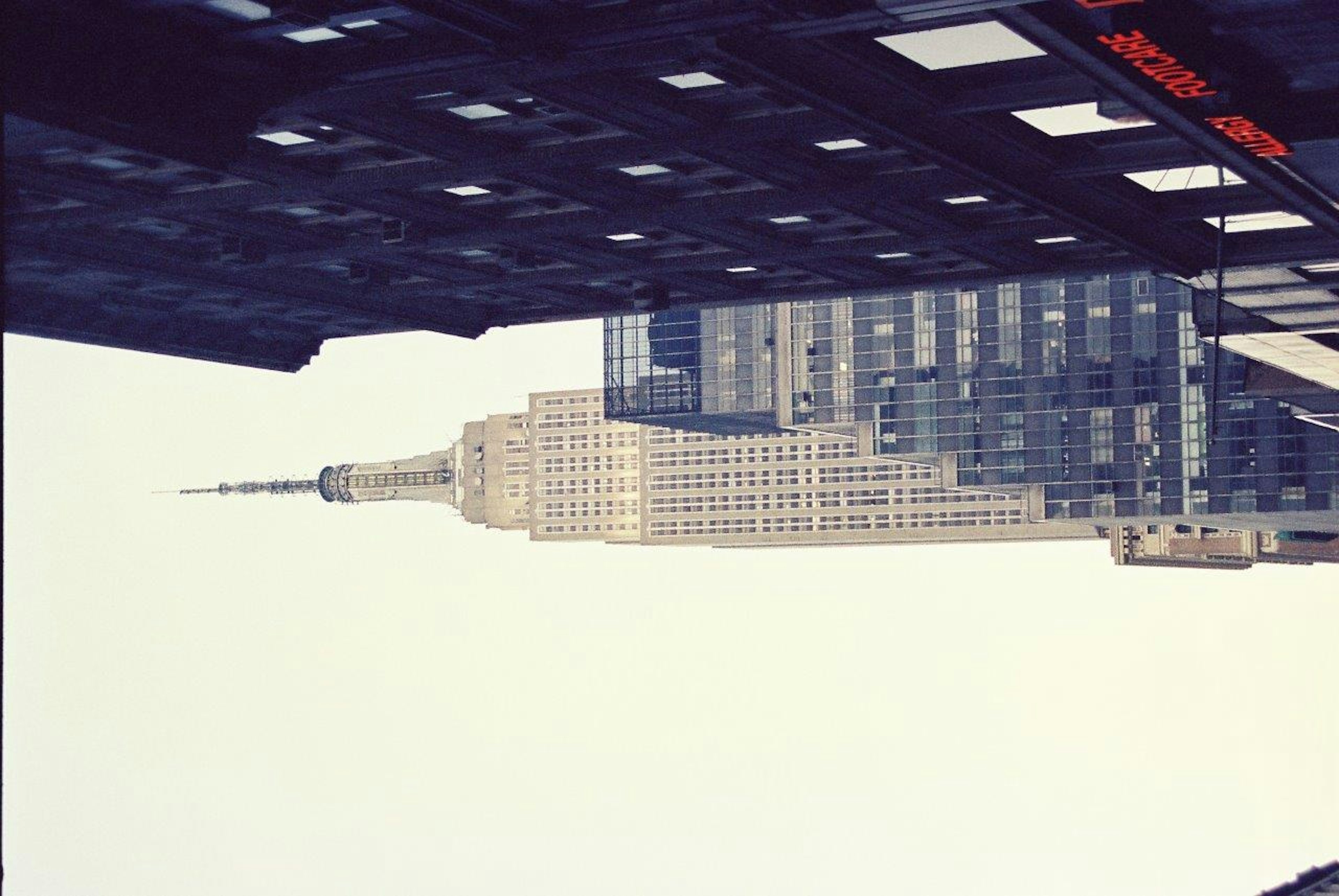 Empire State Building towering over New York City skyline