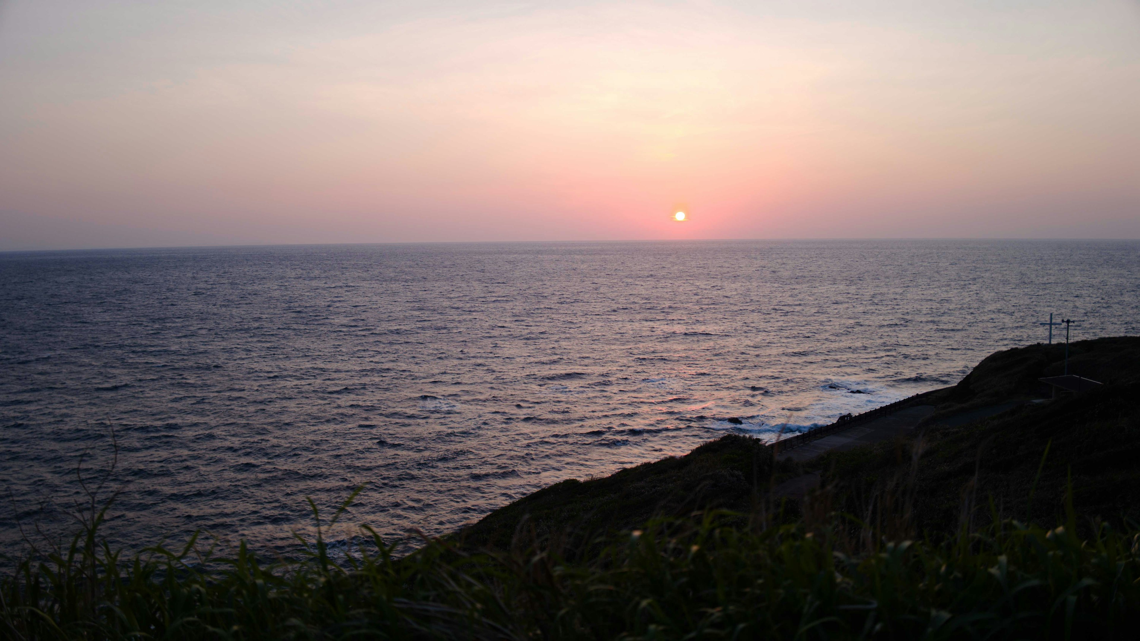 A beautiful sunset over the ocean