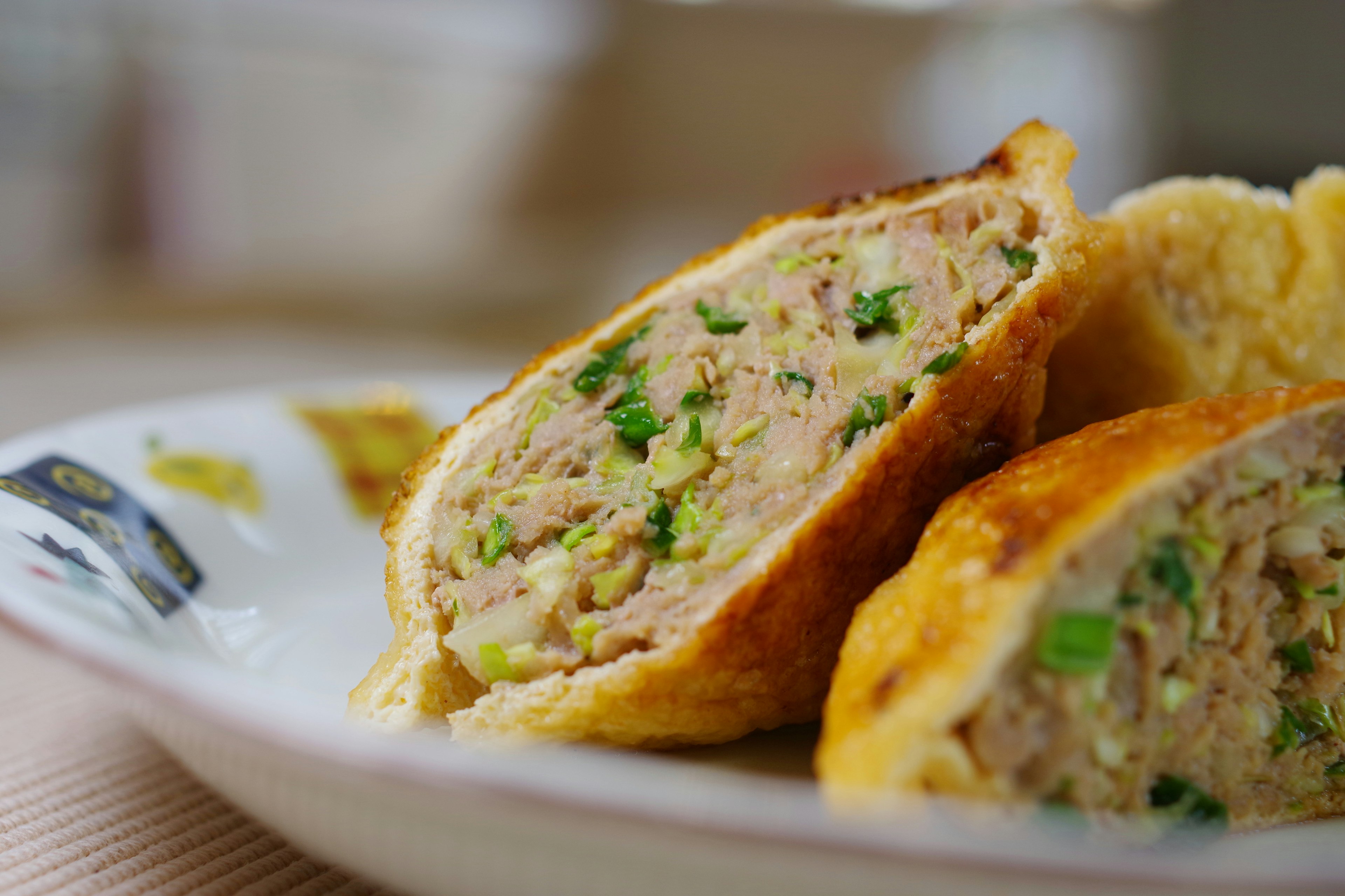 Delicious stuffed meat dish served on a plate