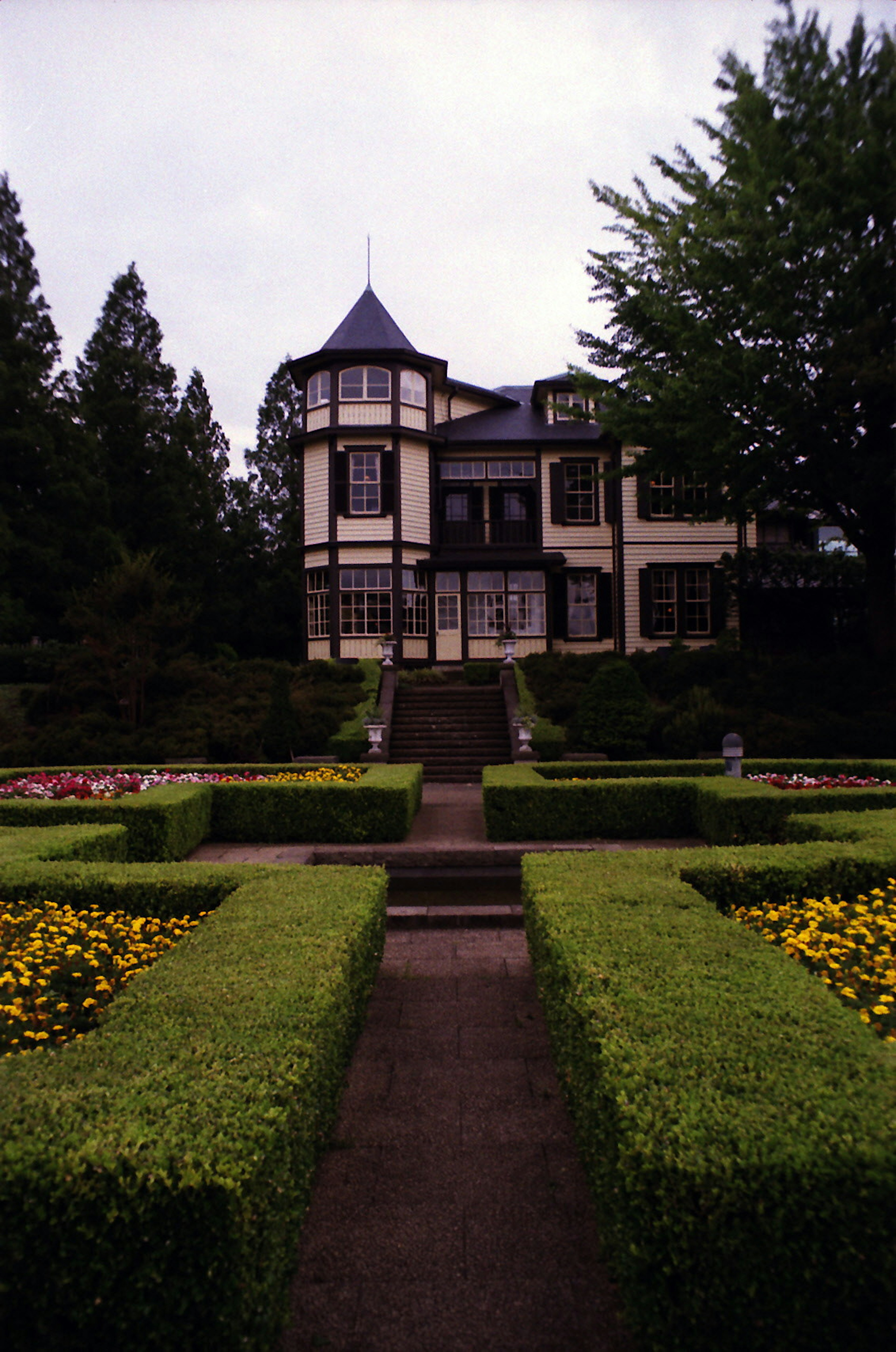 Historic house surrounded by a beautiful garden