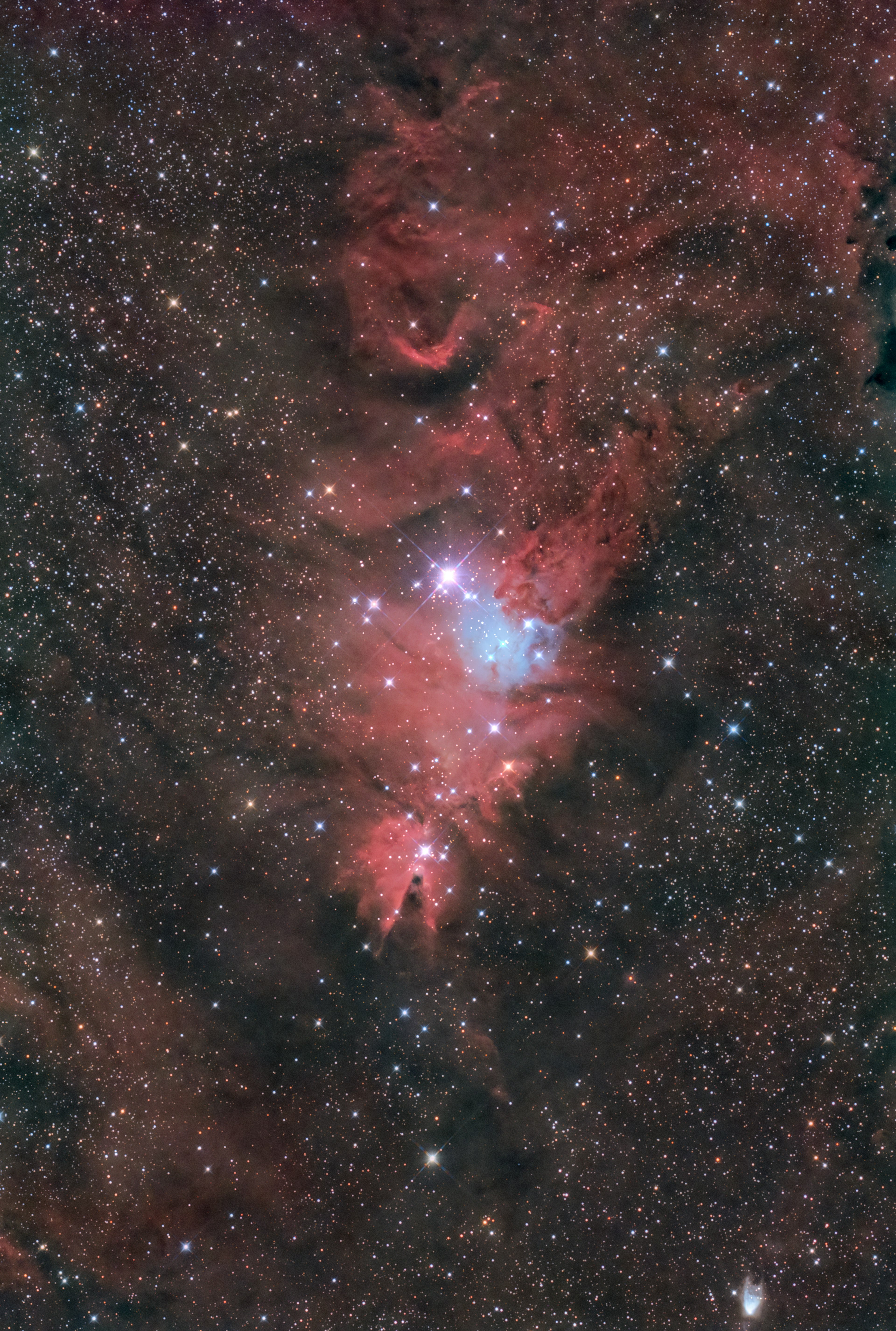 宇宙の星雲と星々が広がる美しい天体の画像