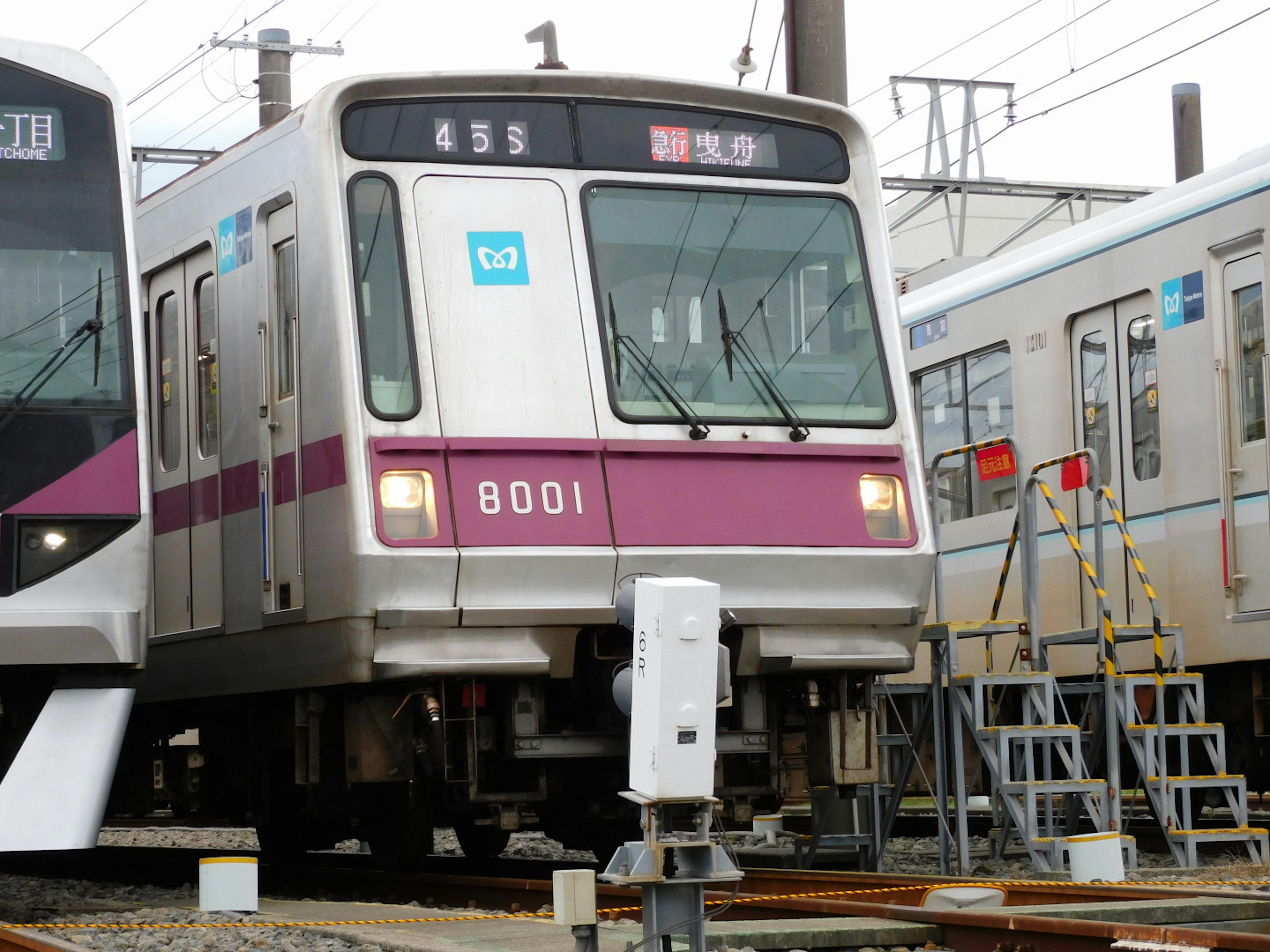 Train 8001 parked at the station