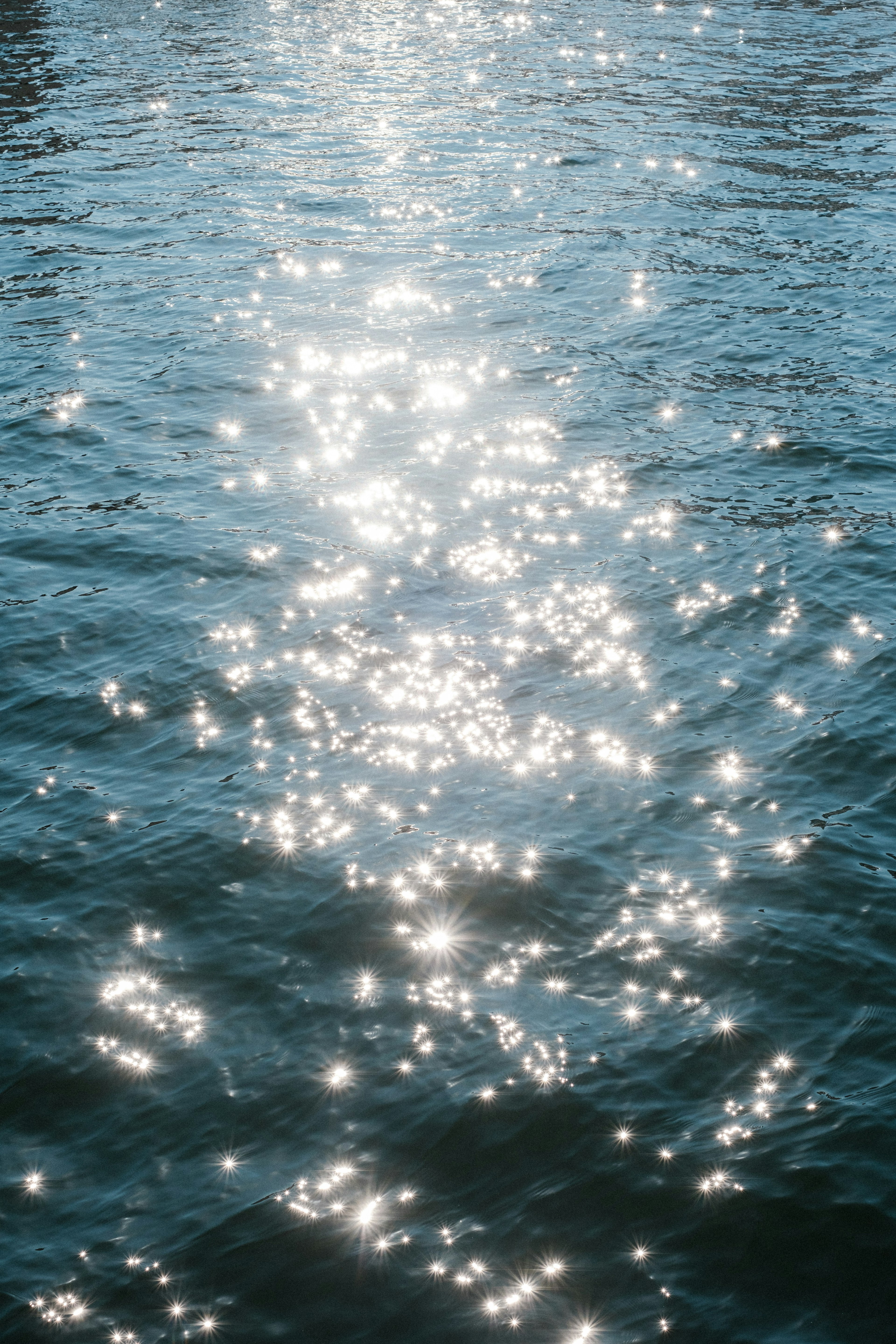 A beautiful image of sunlight shimmering on the water surface