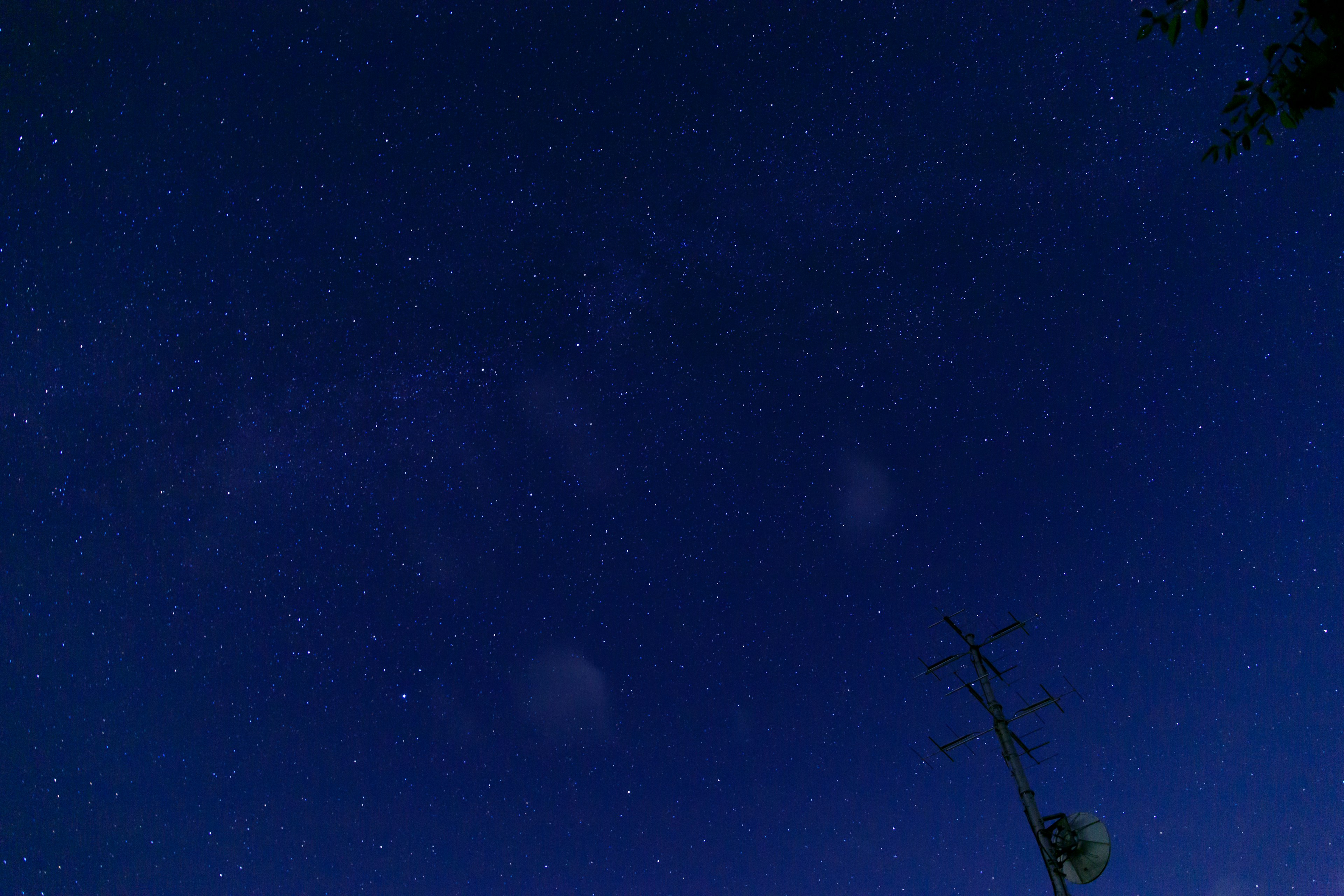 A beautiful view of stars scattered across the night sky