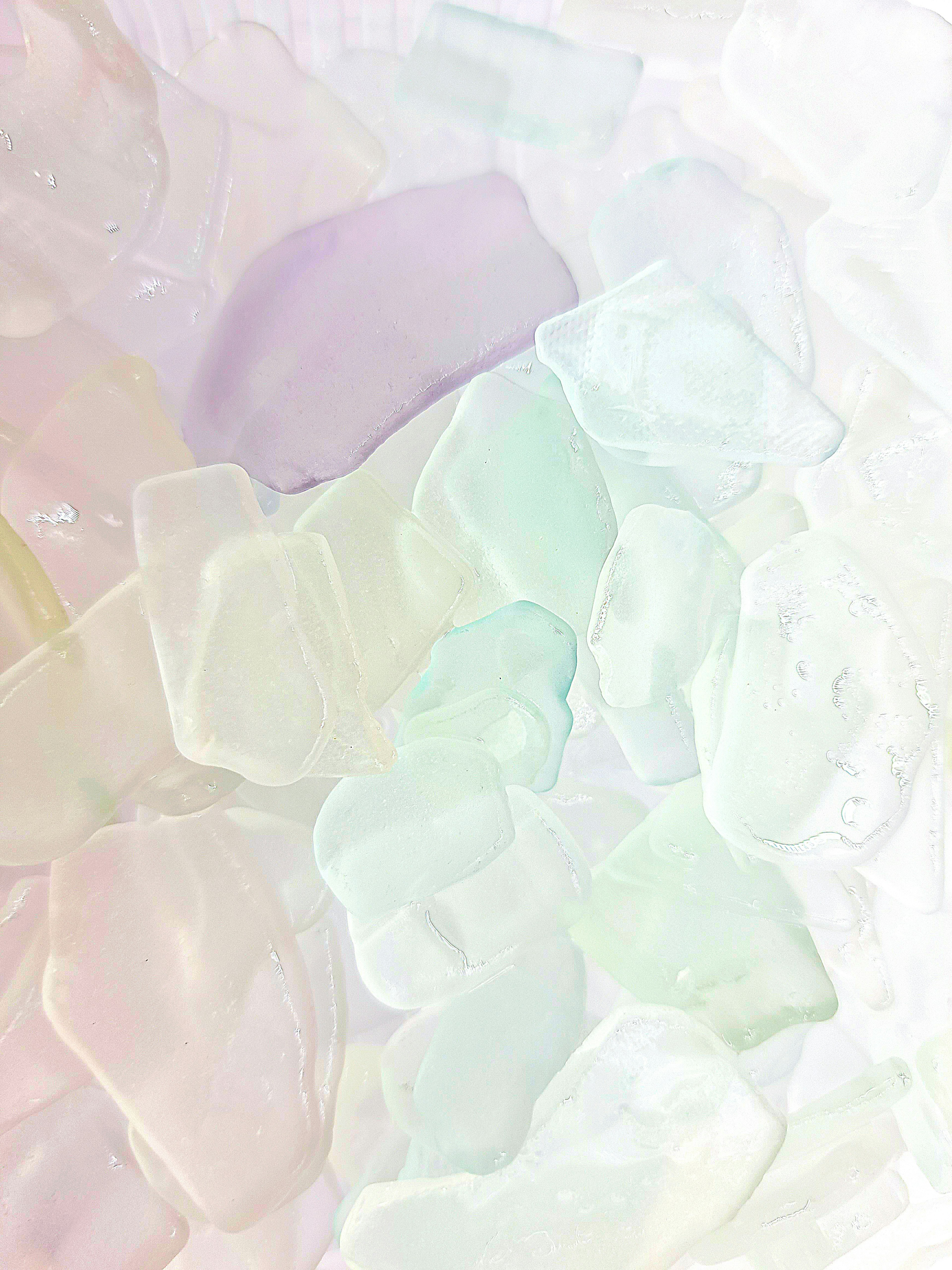 Abstract background of overlapping translucent stones in soft colors