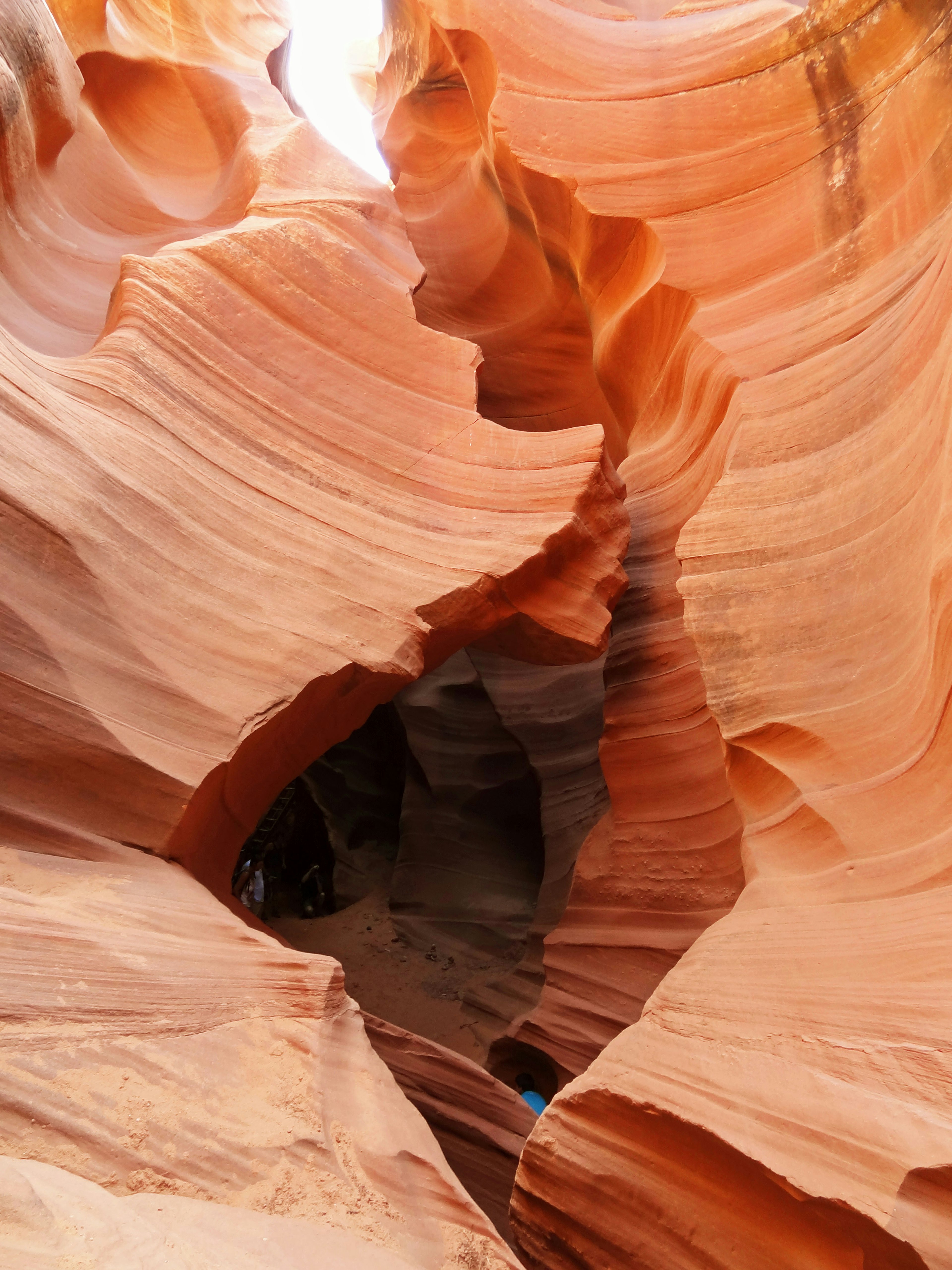 Beautiful red rock formations in Antelope Canyon