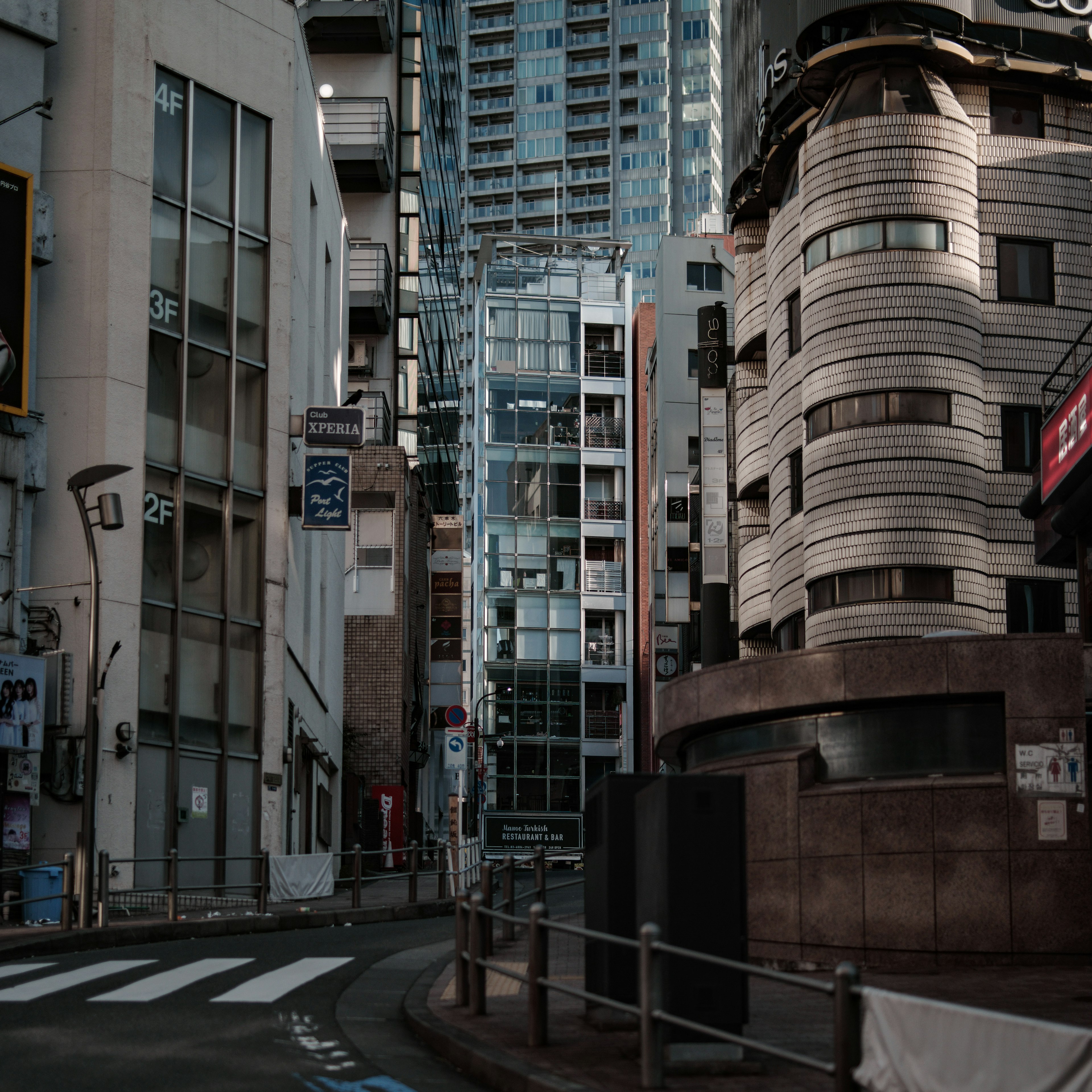 Urban landscape featuring modern glass buildings and older architecture