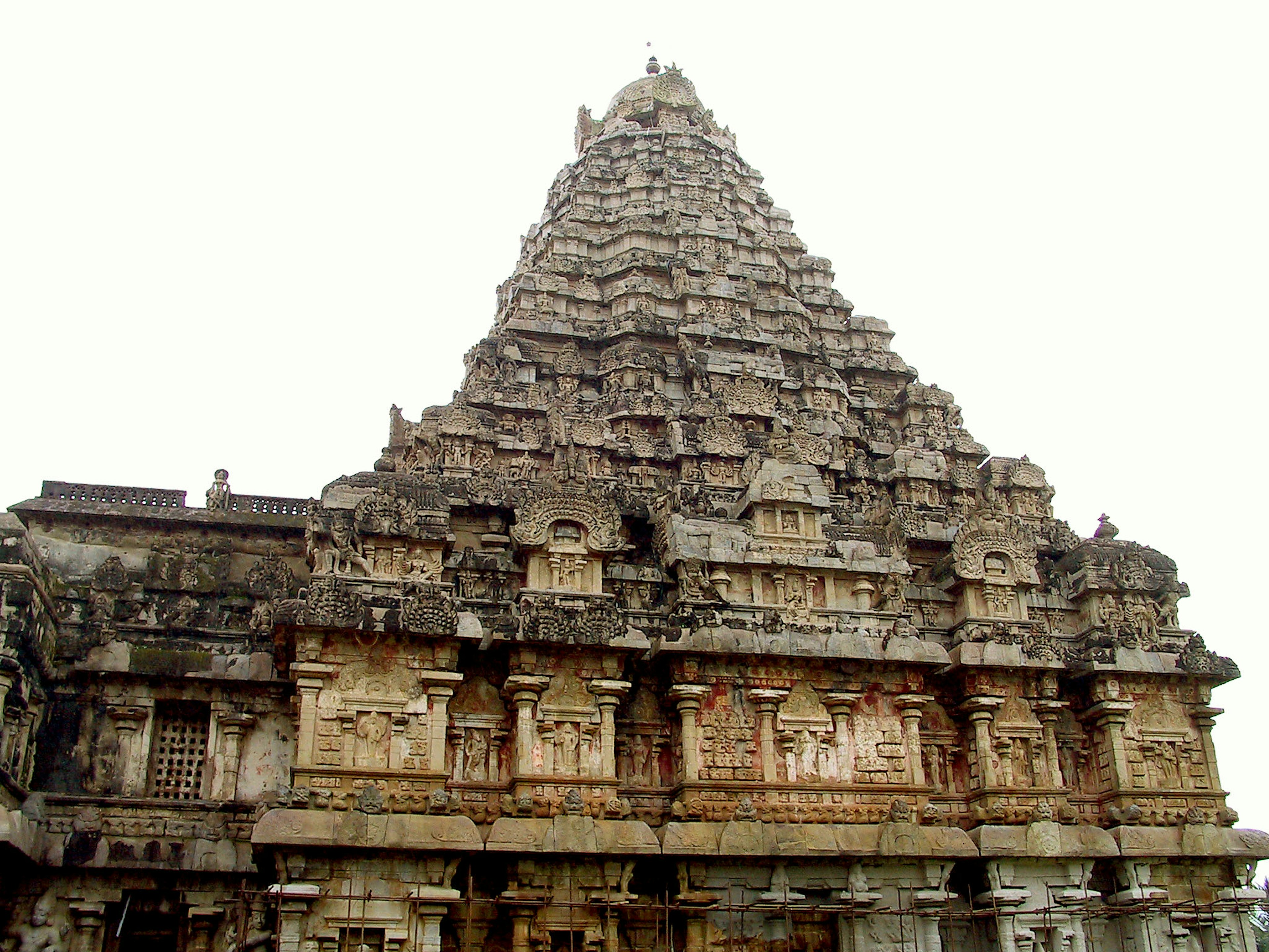 Magnificent stone structure of an ancient temple