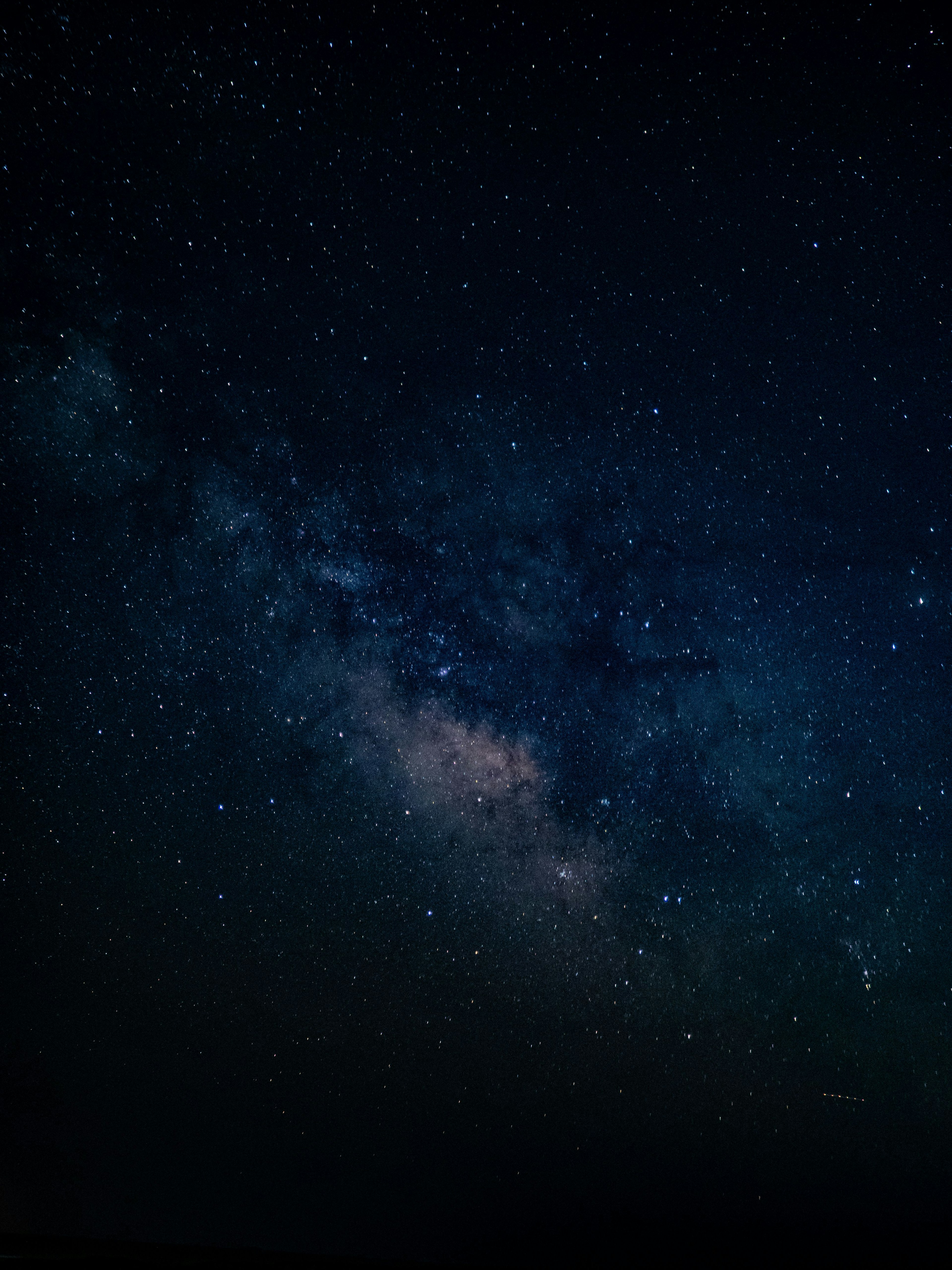 Stunning view of the starry sky and the Milky Way