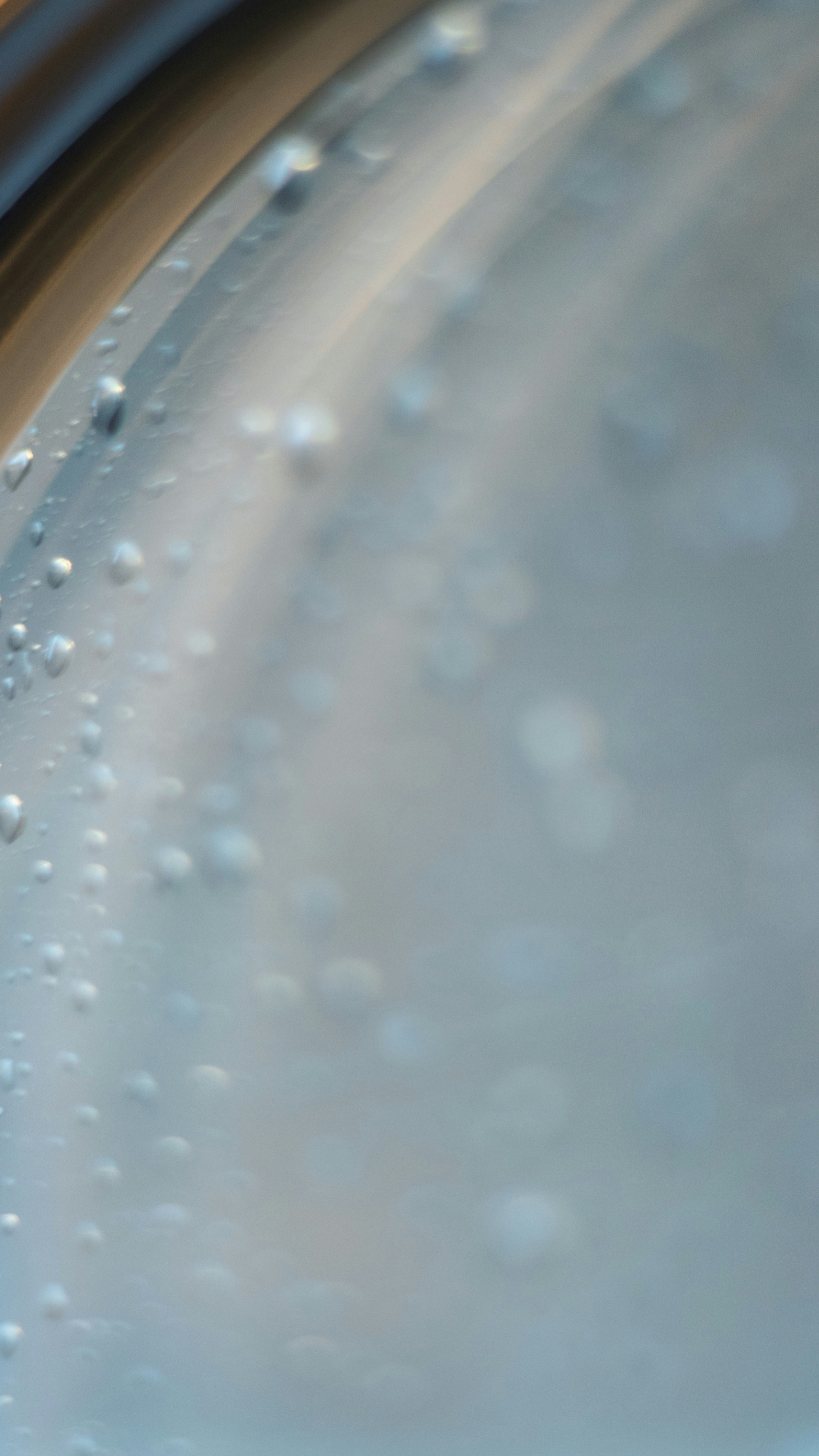 Close-up of small bubbles on the surface of water