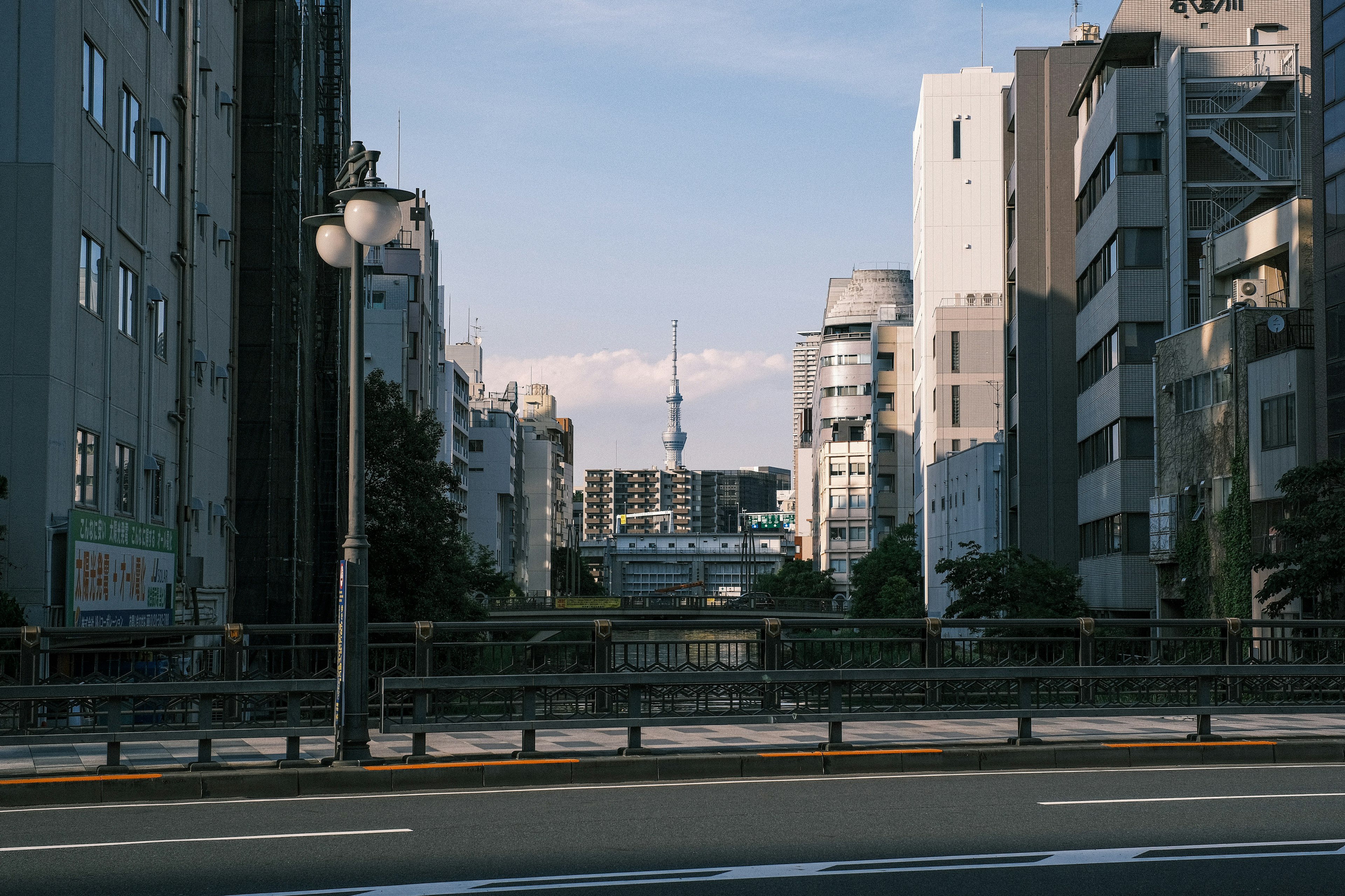 都市の景観に現れる高層ビルと東京スカイツリー