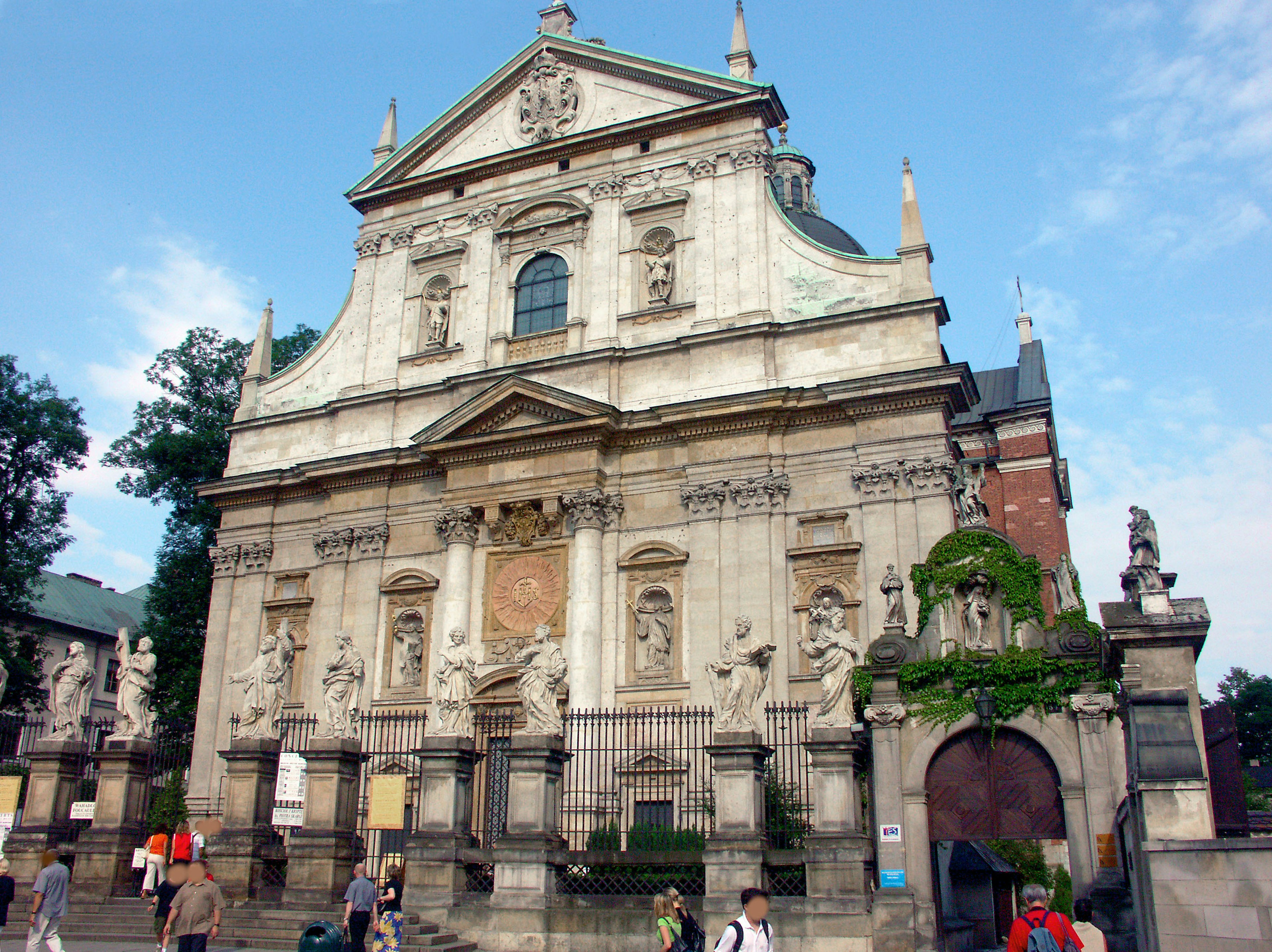 Historic building exterior with intricate sculptures