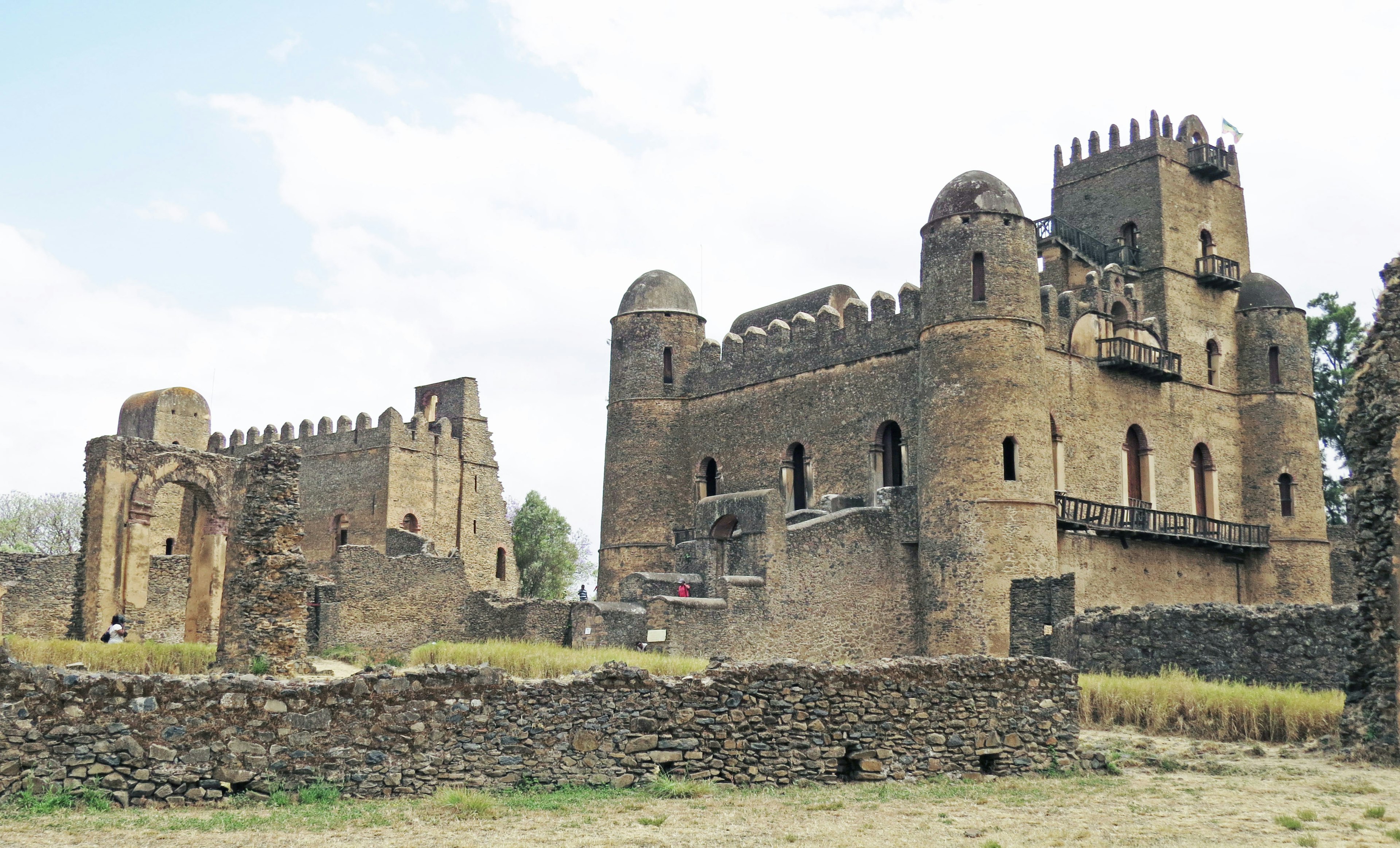 Ruins of ancient castles in Ethiopia showcasing unique architecture