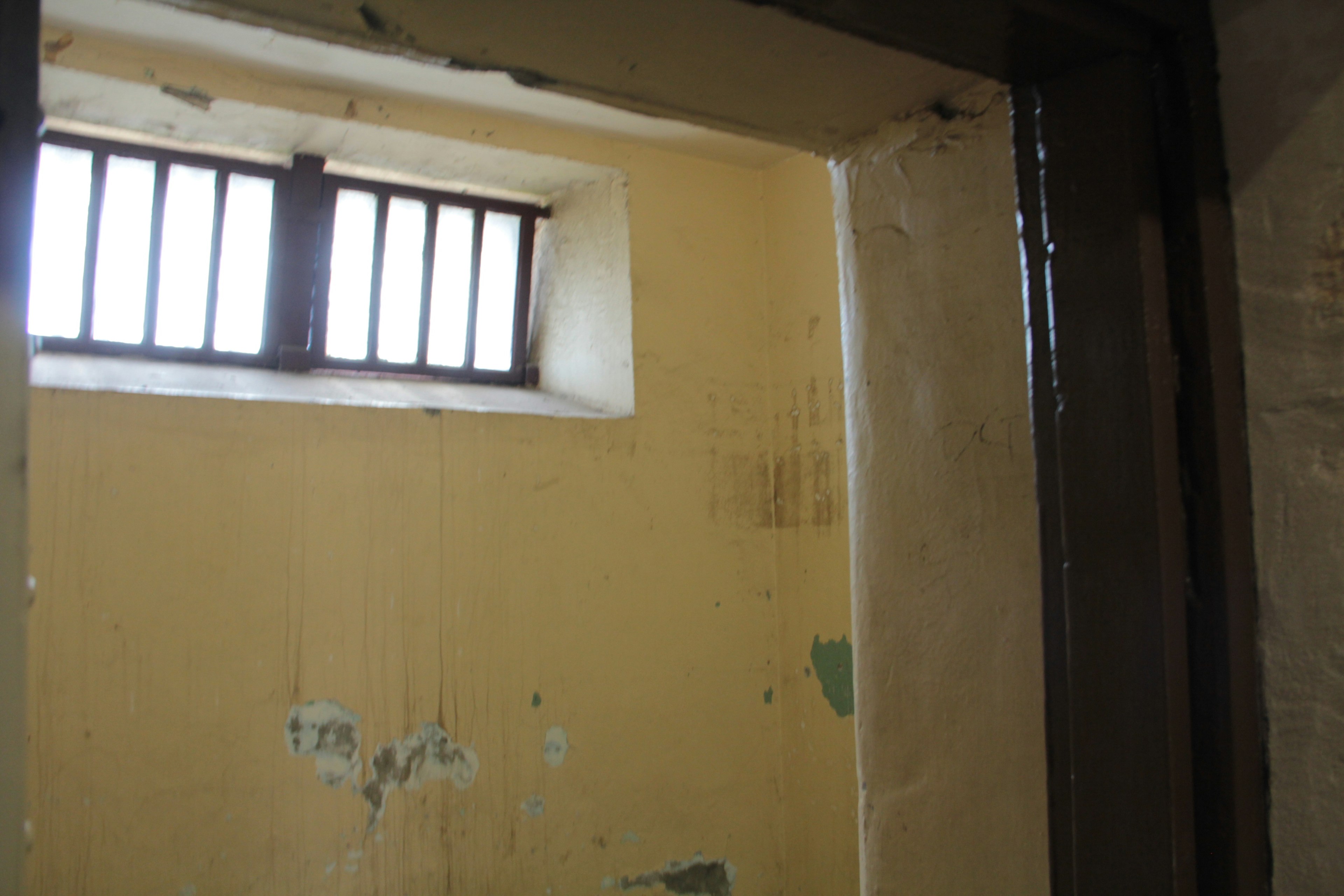 Interior of an old room with a window