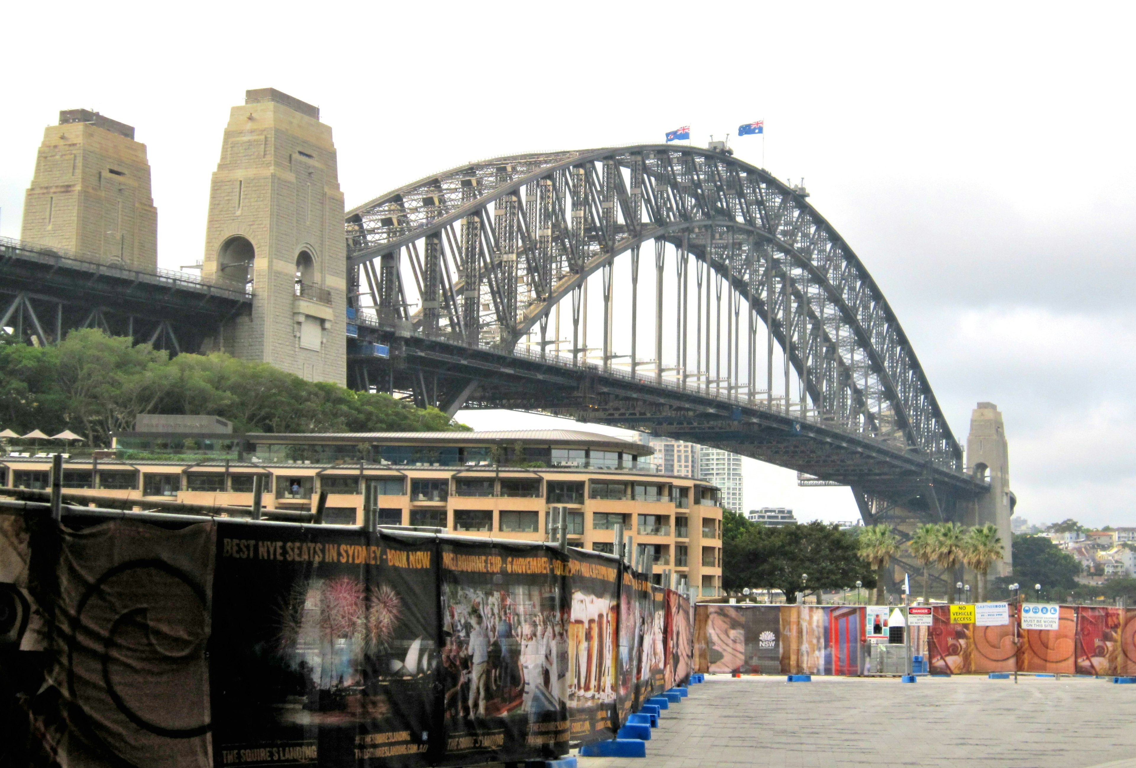 Image du pont du port de Sydney avec le paysage environnant