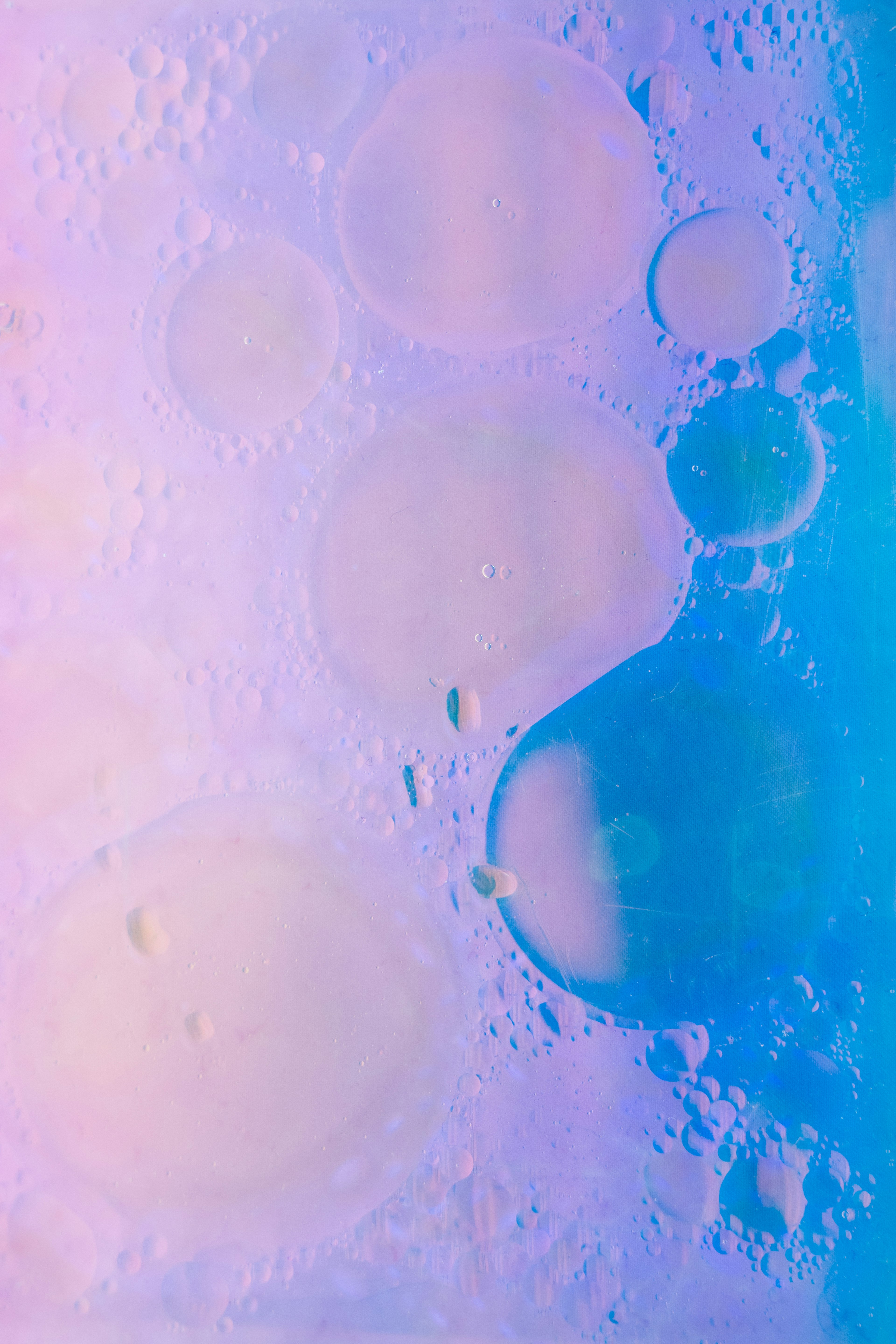 Abstract background with colorful bubbles floating