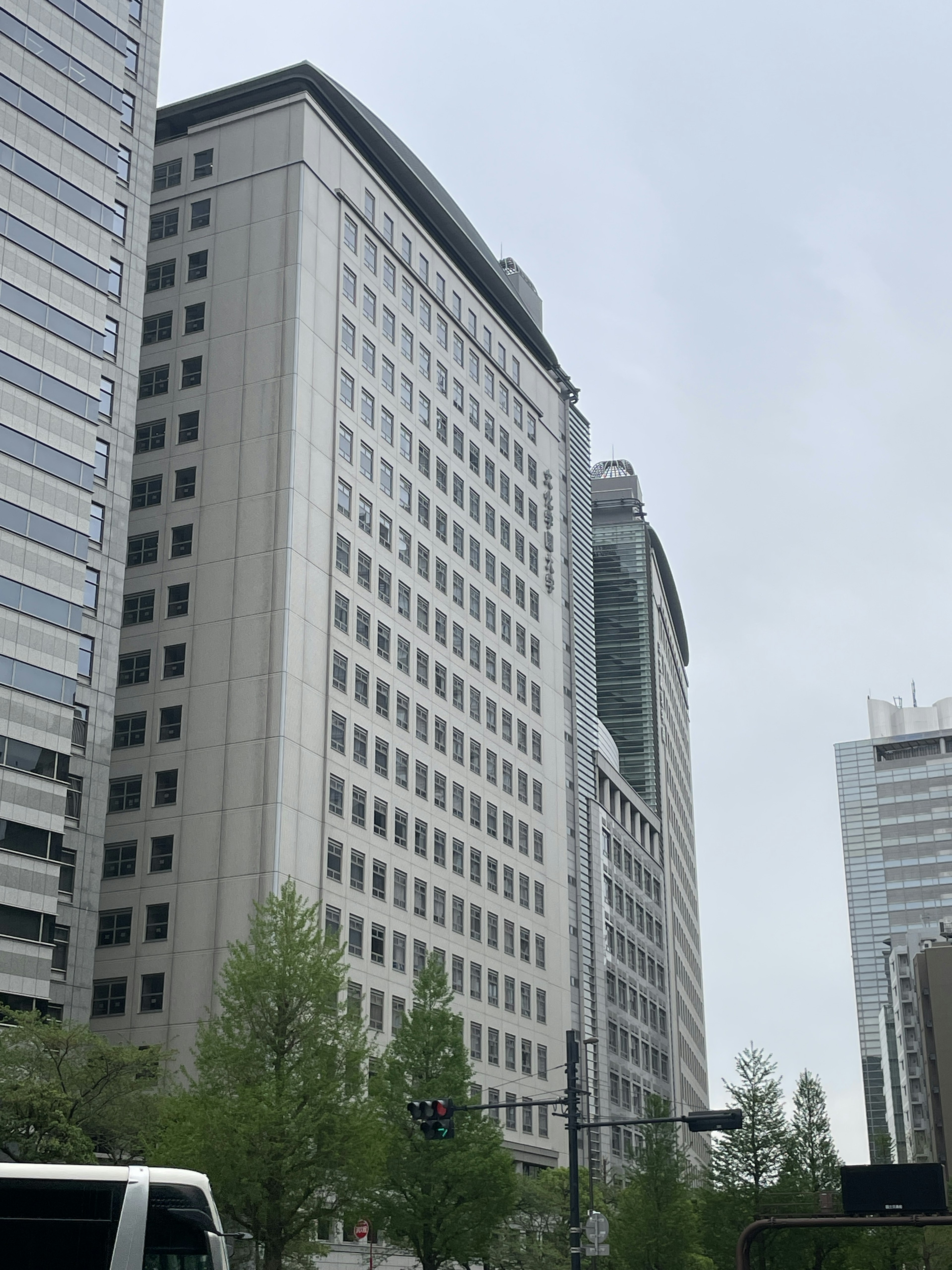 Cityscape featuring tall buildings with modern architecture