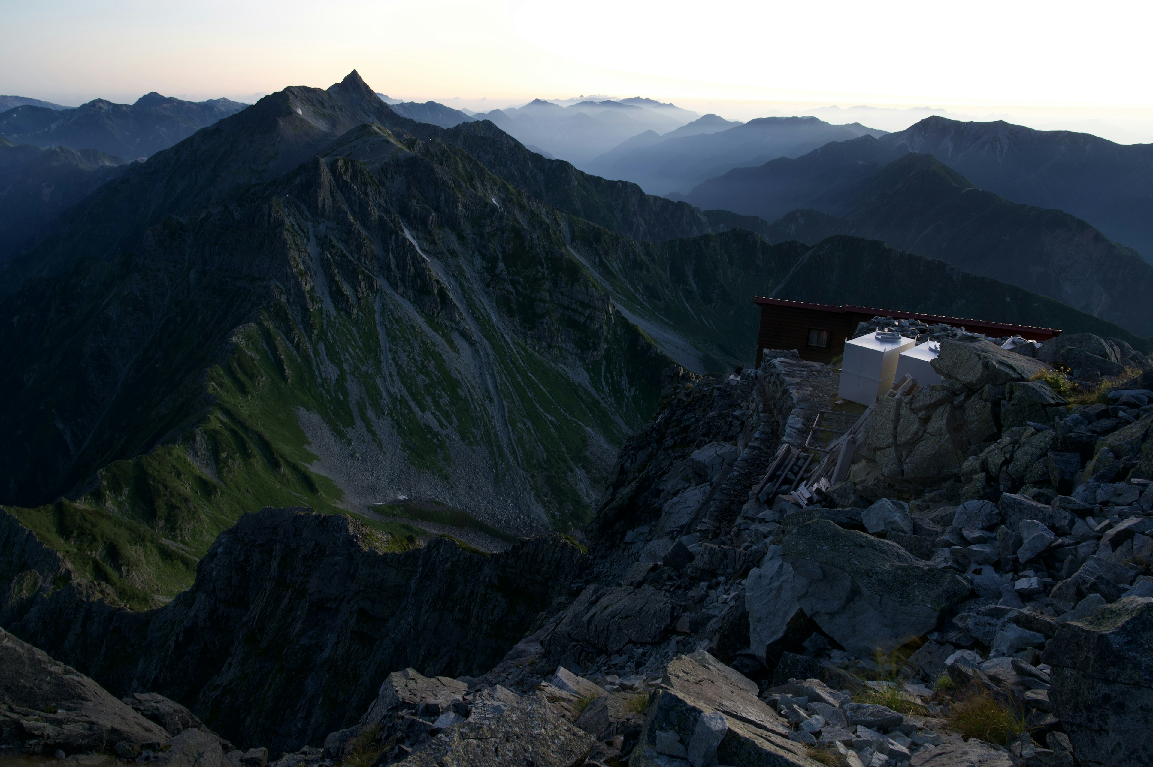 Stunning mountain landscape with rocky terrain and distant peaks