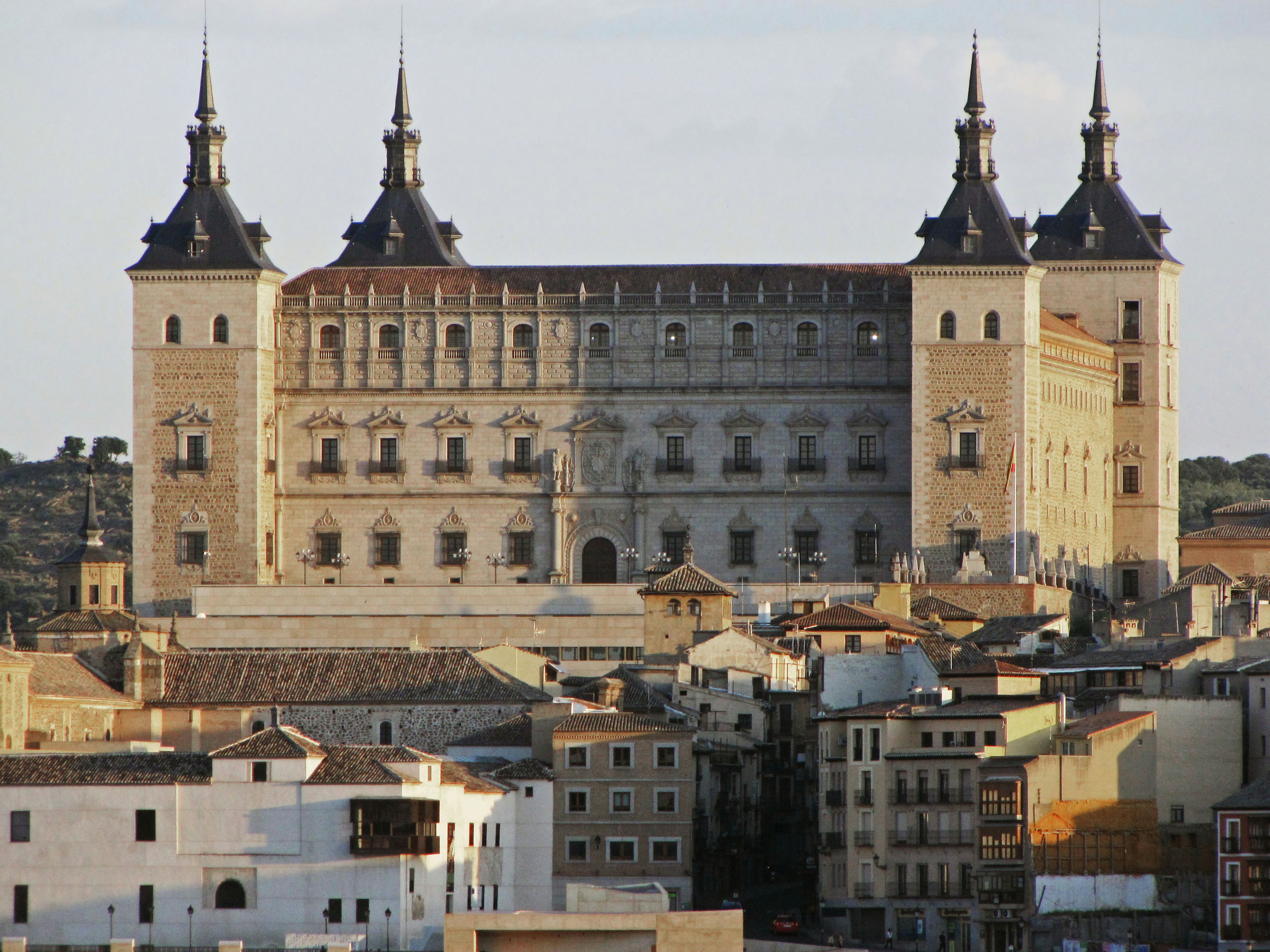 View of the historic Alcázar of Toledo