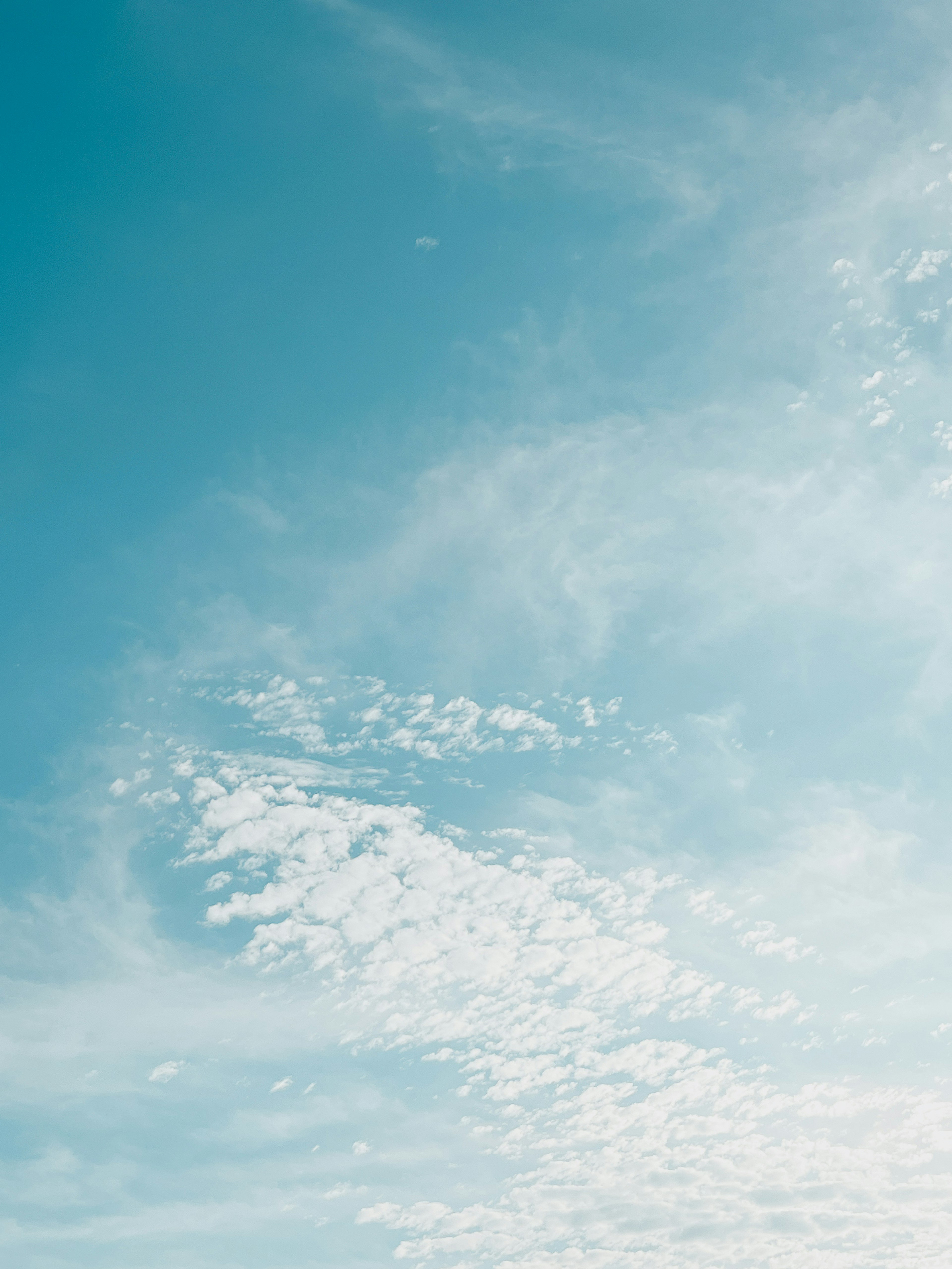 Beautiful view of blue sky with white clouds