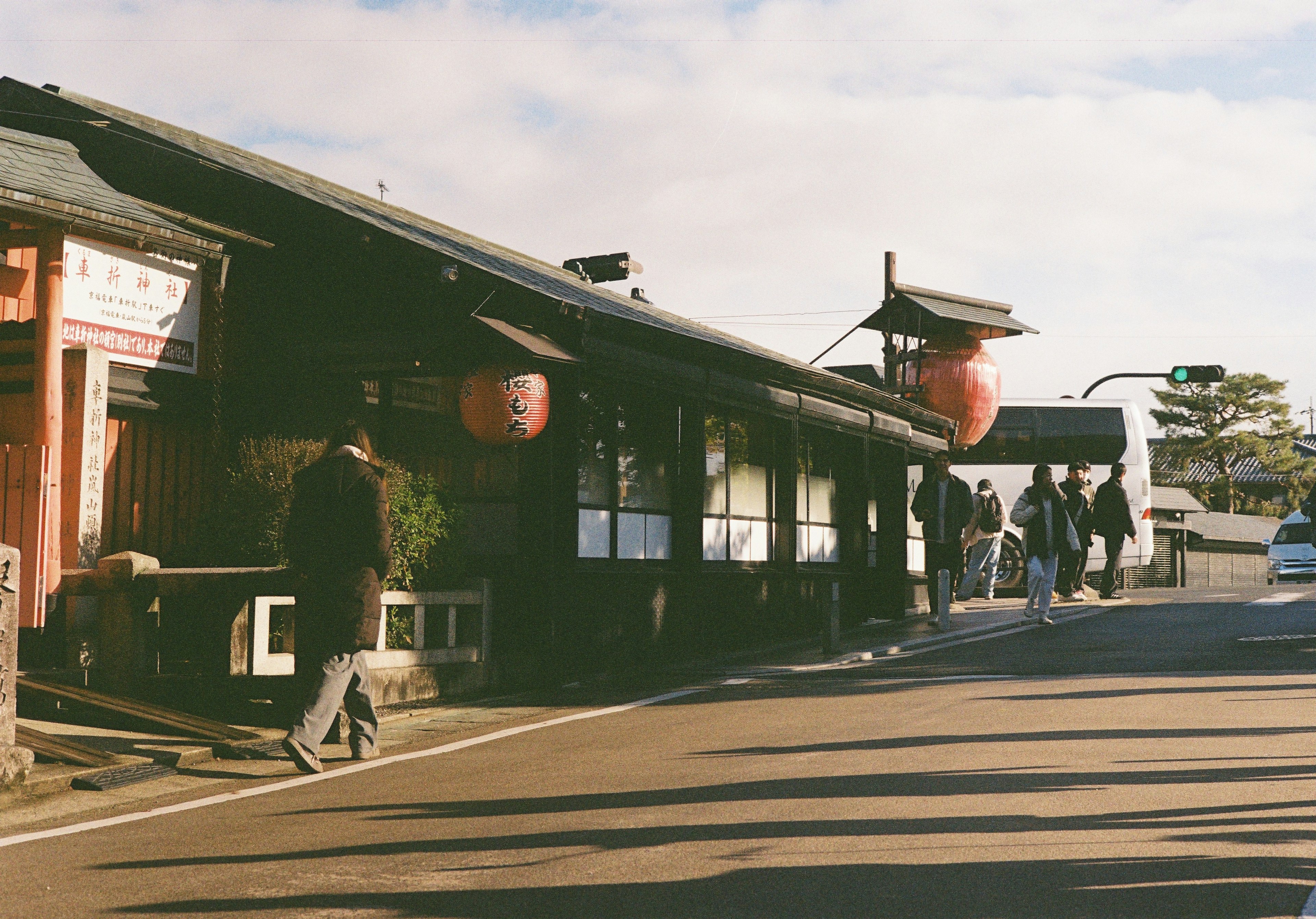 傳統日本街景，特色紅燈籠