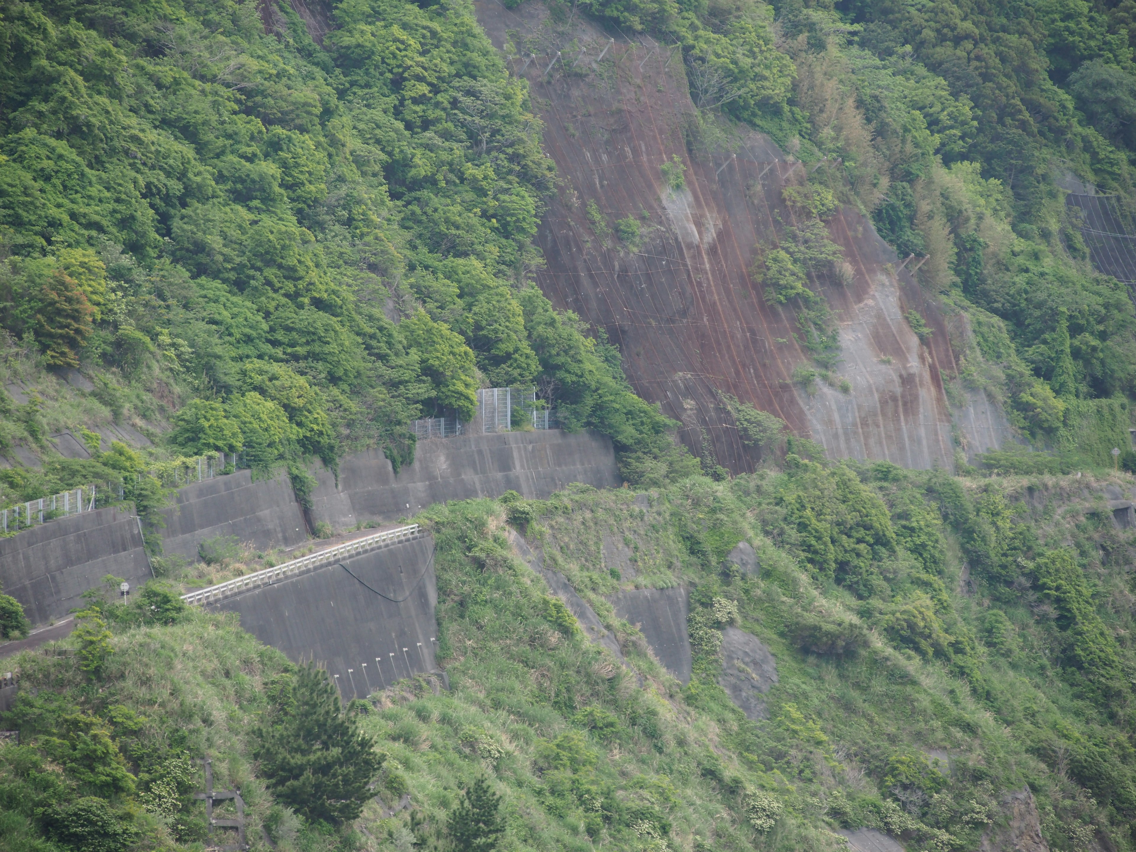 Vista escénica de una colina verde con un camino serpenteante