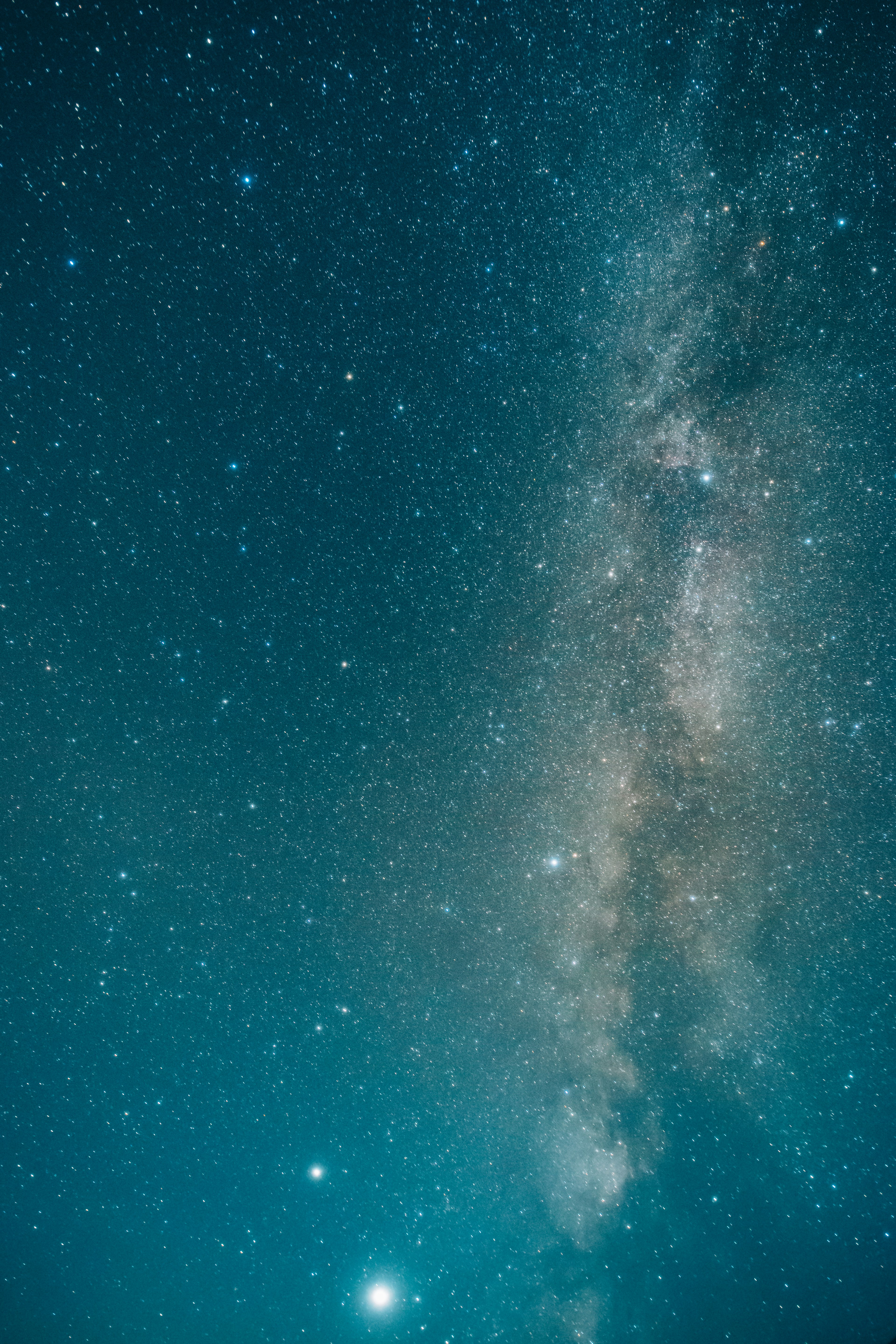 Beautiful night sky featuring the Milky Way and countless stars