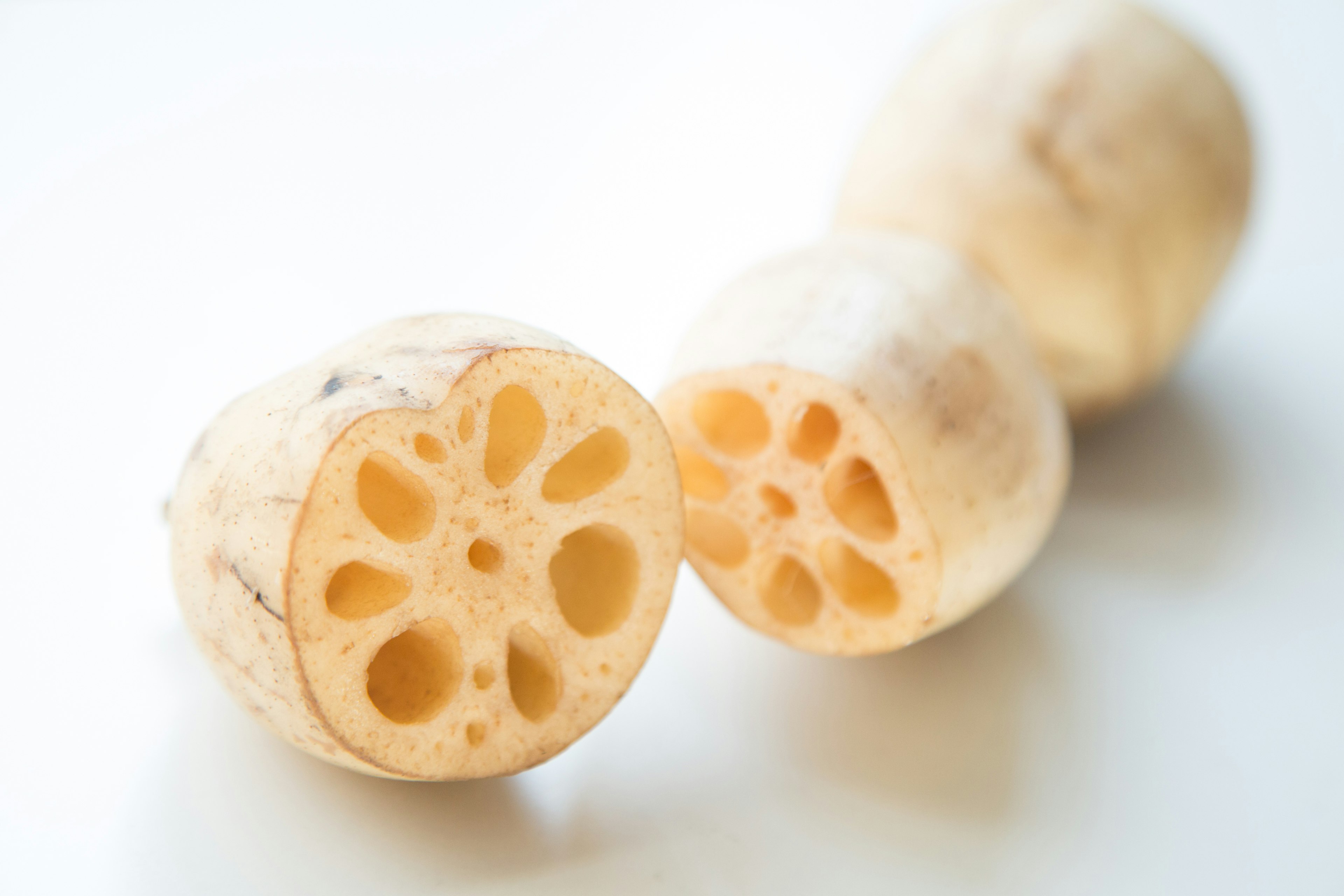 Image showing sliced lotus root with visible cross-section