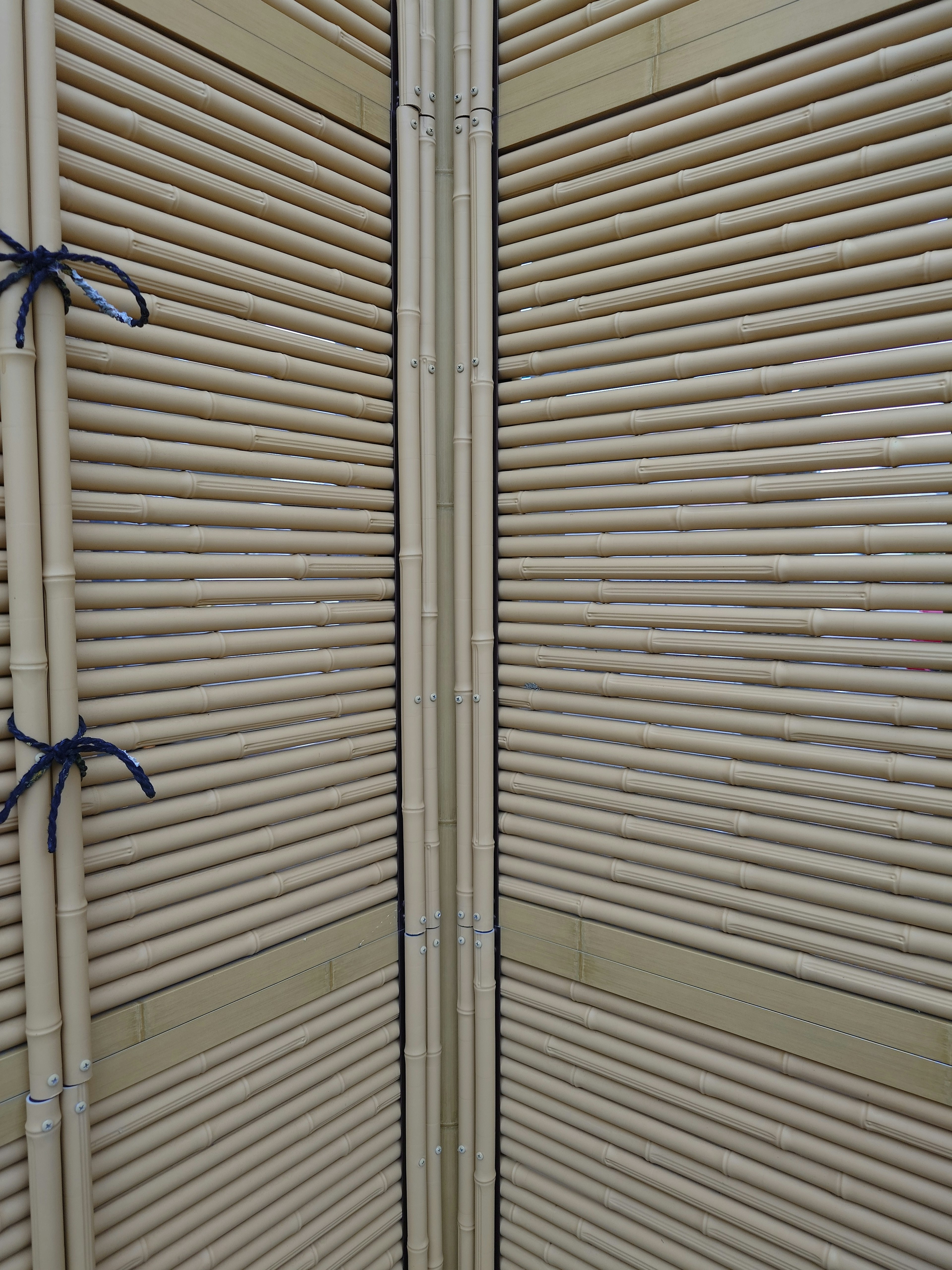 Detailed structure and color of bamboo partition