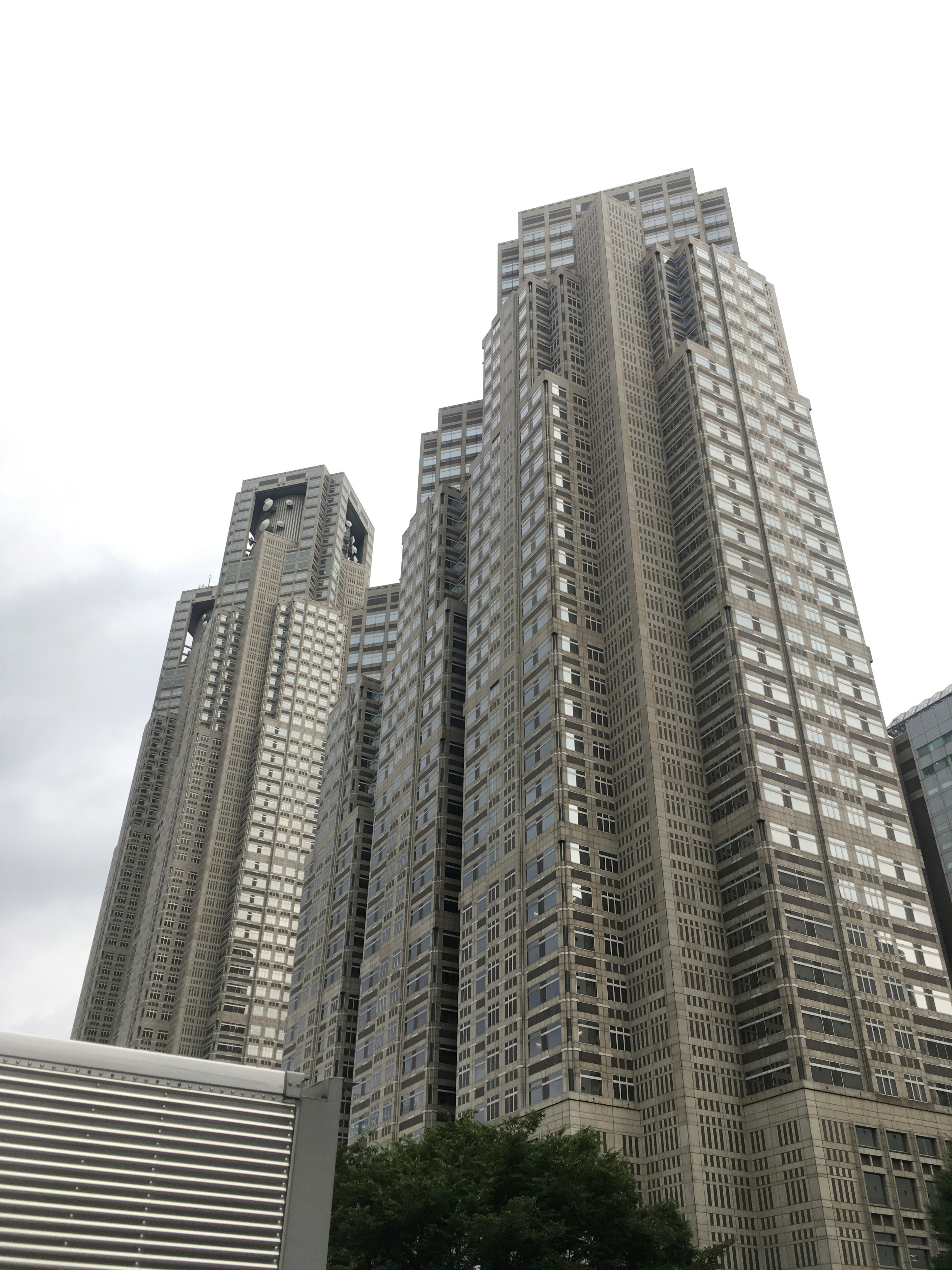 Urban skyline featuring tall skyscrapers