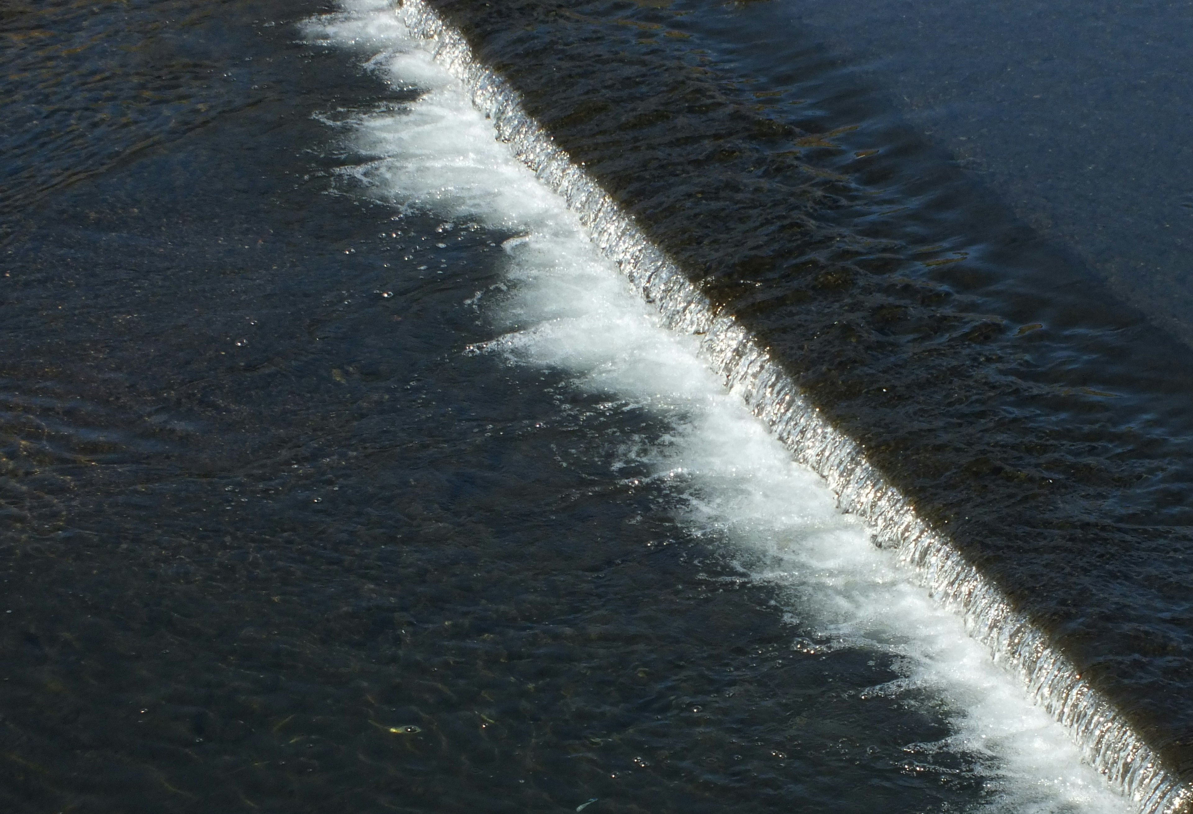 Image showing a line of waves along the water surface