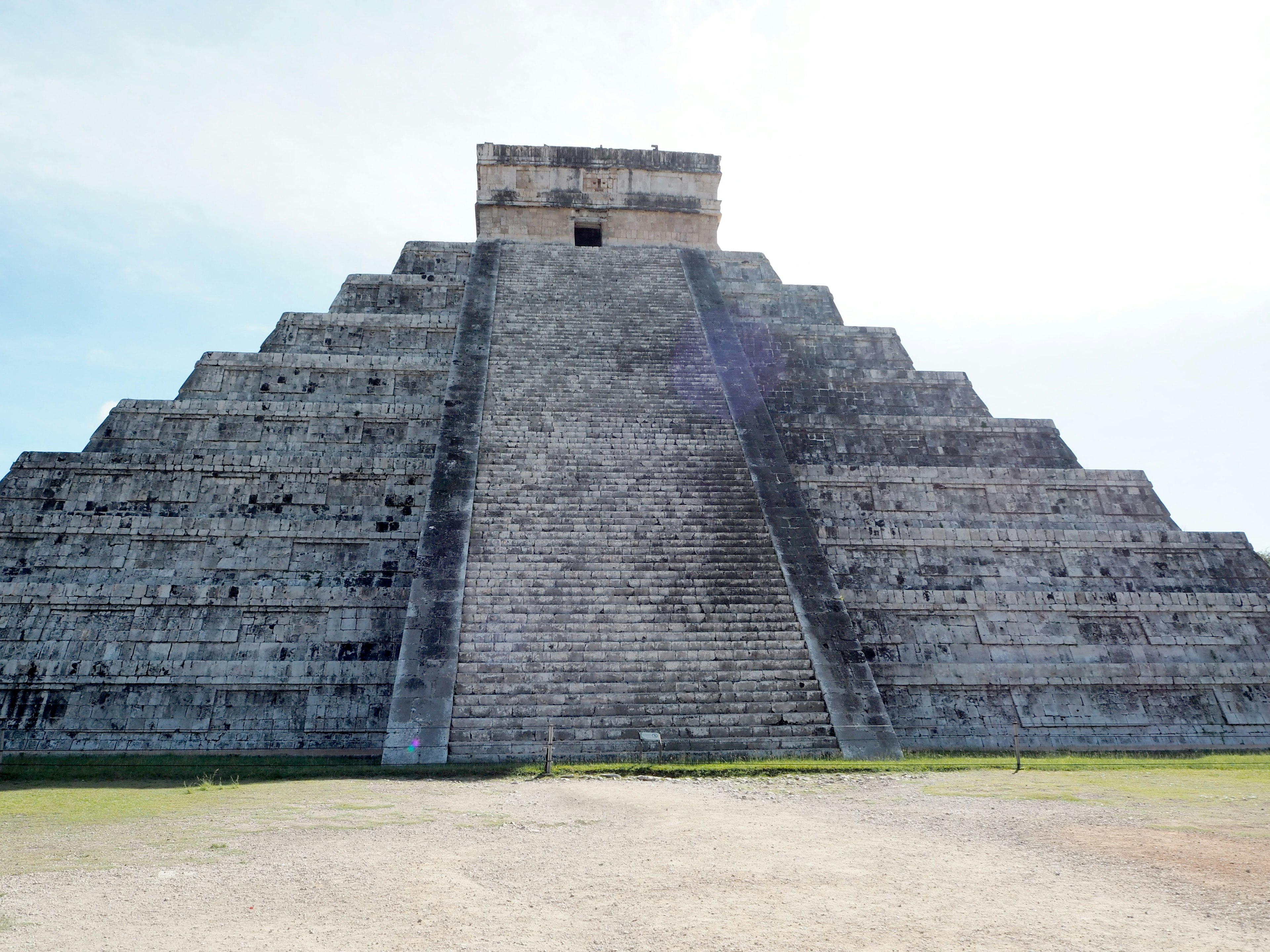 Impressive structure of the pyramid at Chichen Itza