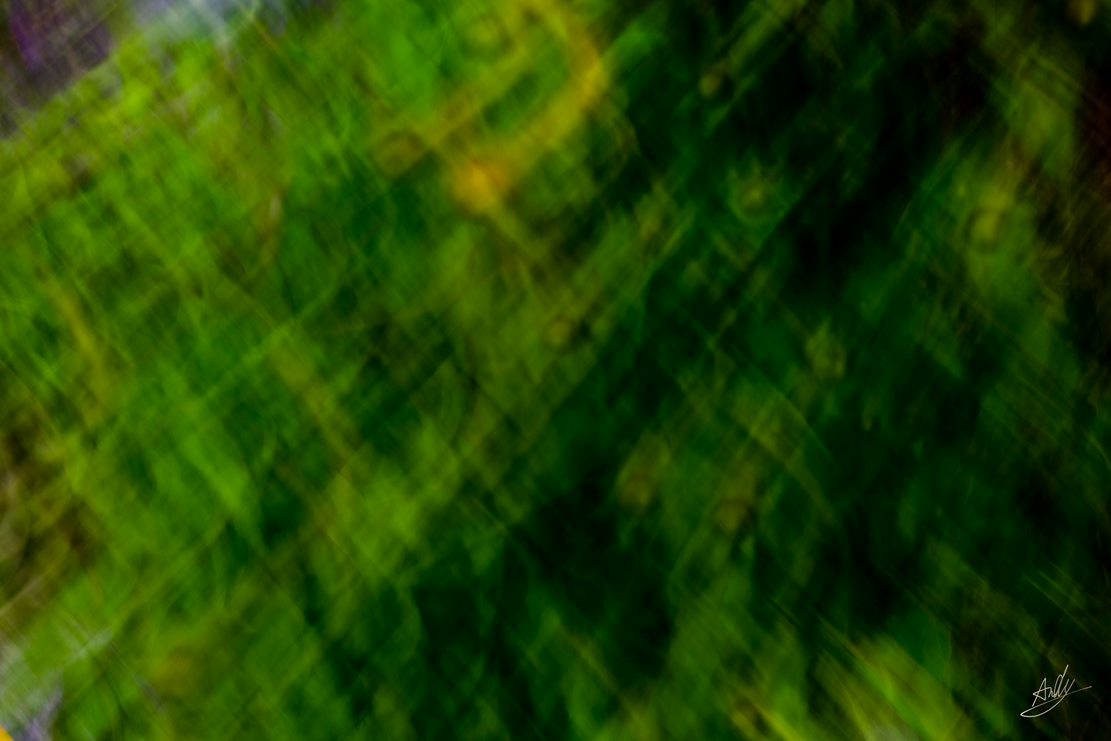 Abstract image featuring vibrant green patterns