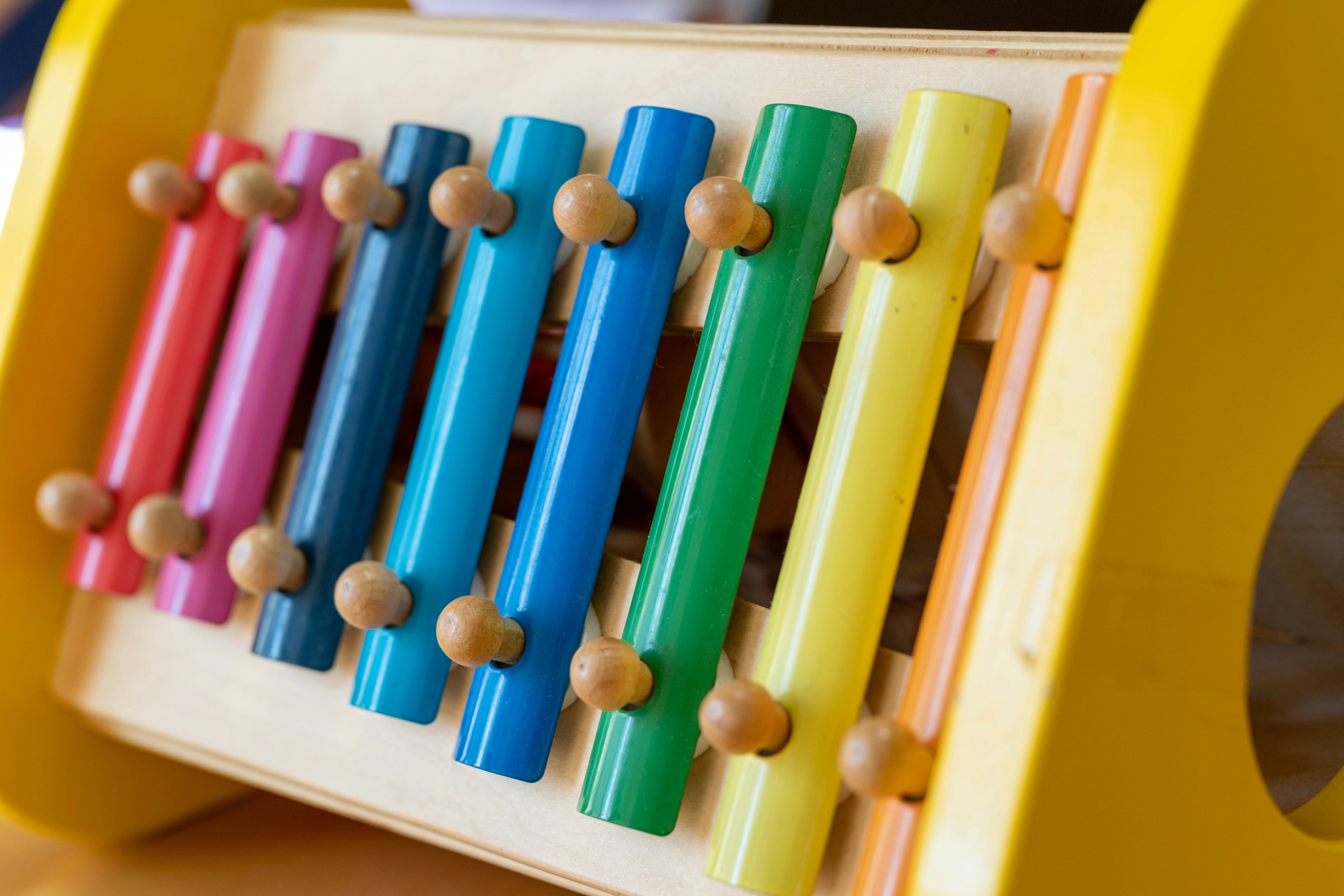 Buntes Holz-Xylophon Spielzeug für Kinder lebendige Farben