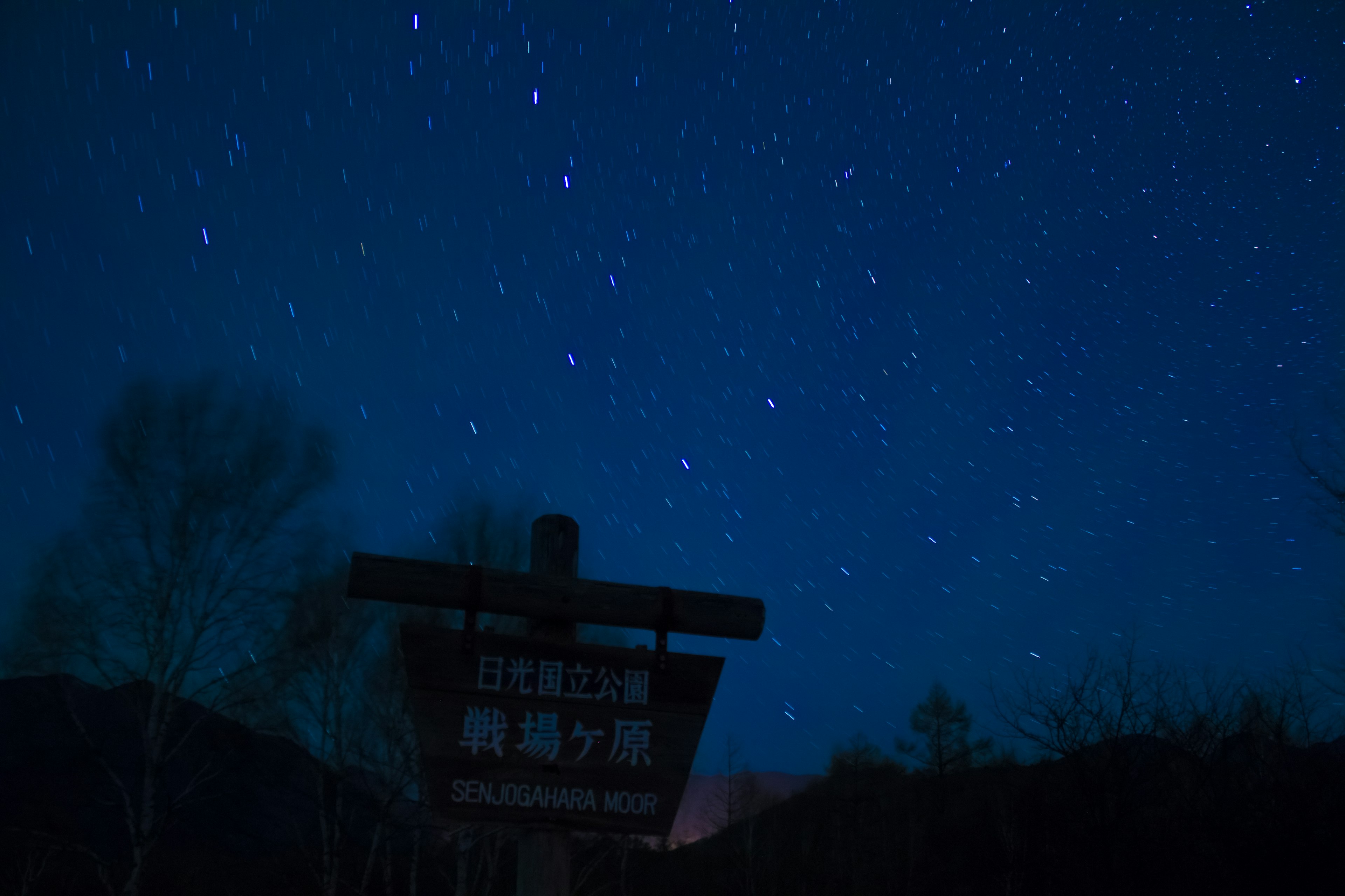 Cielo estrellado con silueta de un edificio