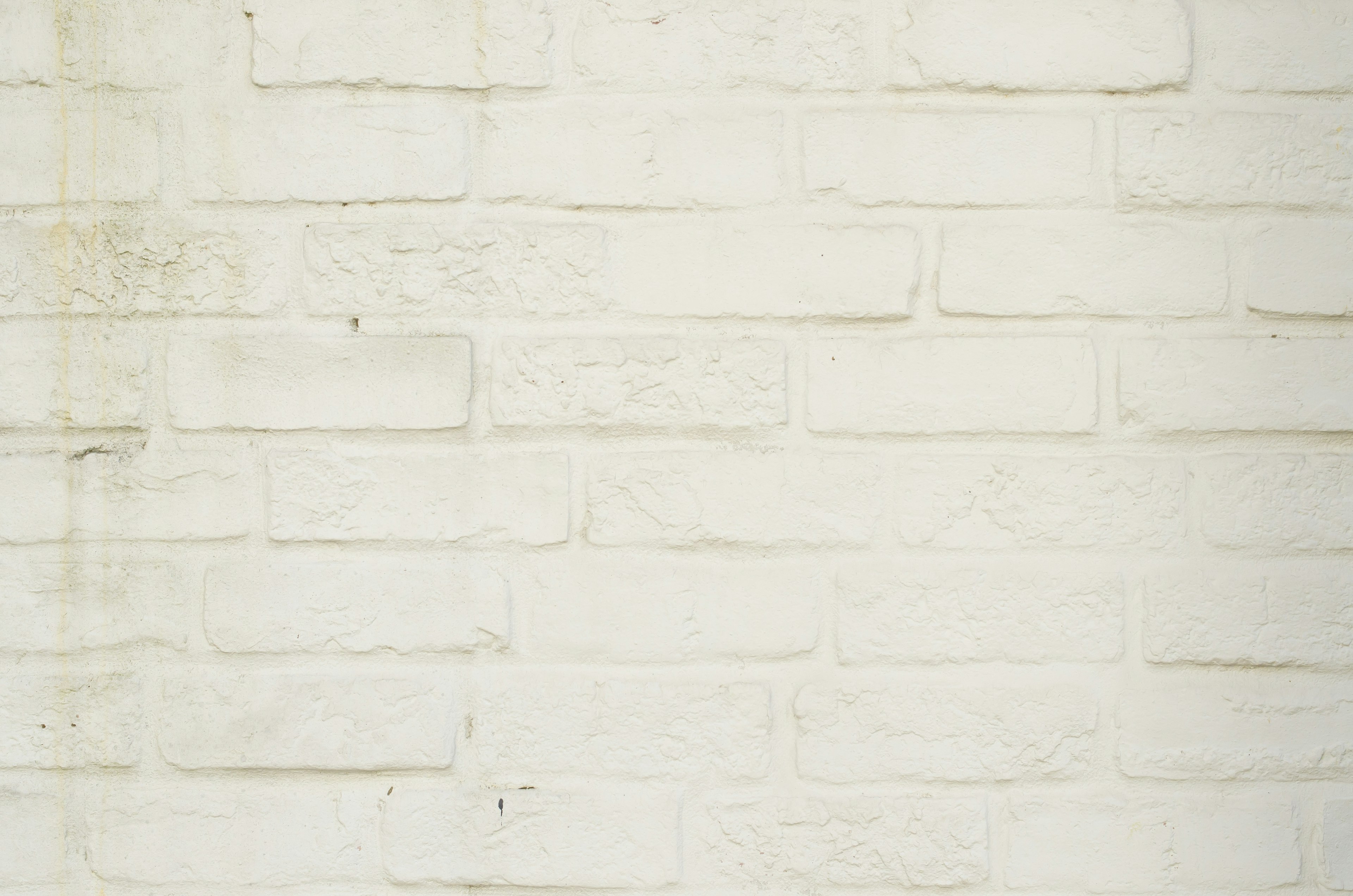 Textured white brick wall with subtle variations