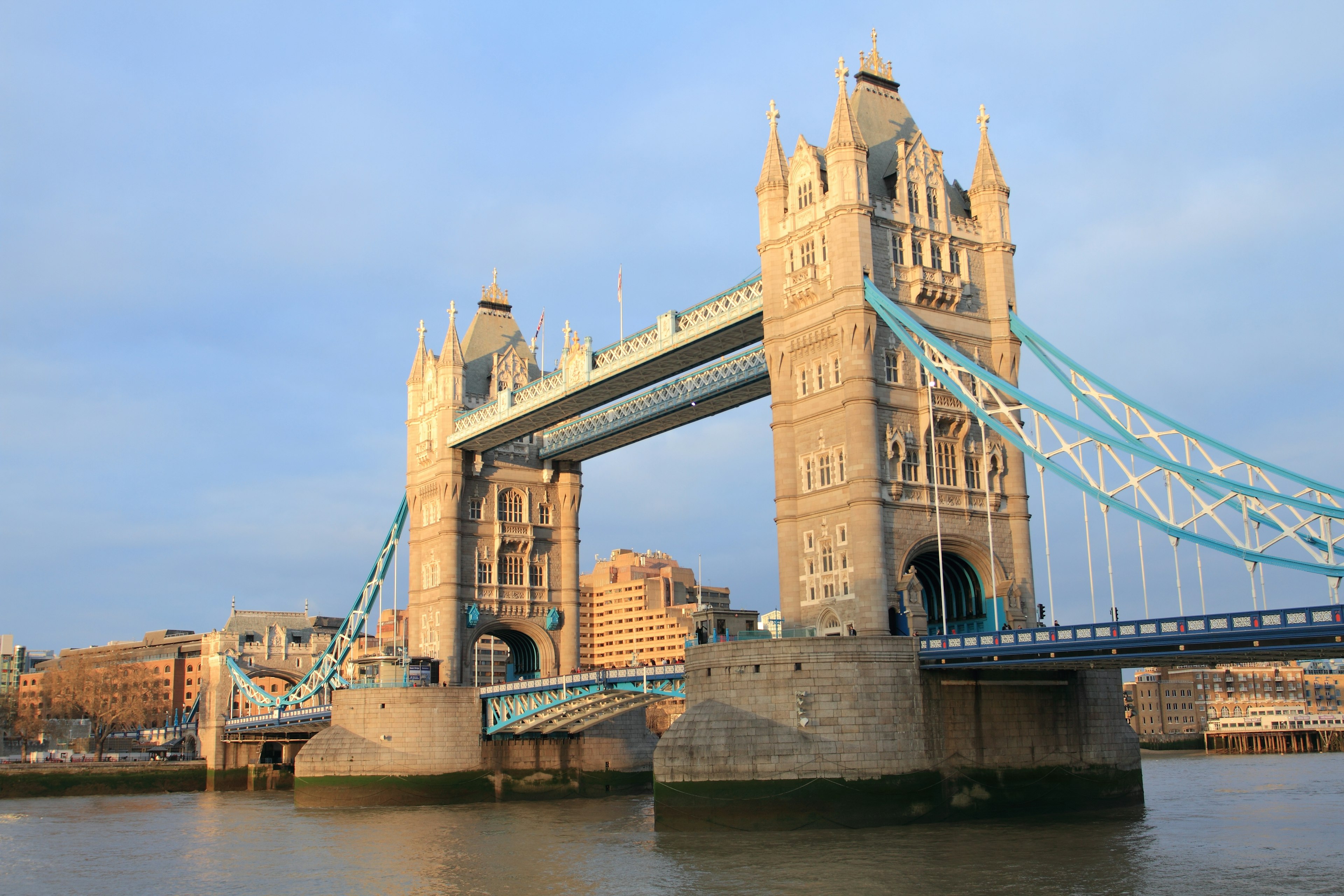 Tower Bridge with beautiful view at sunset iconic bridge in London