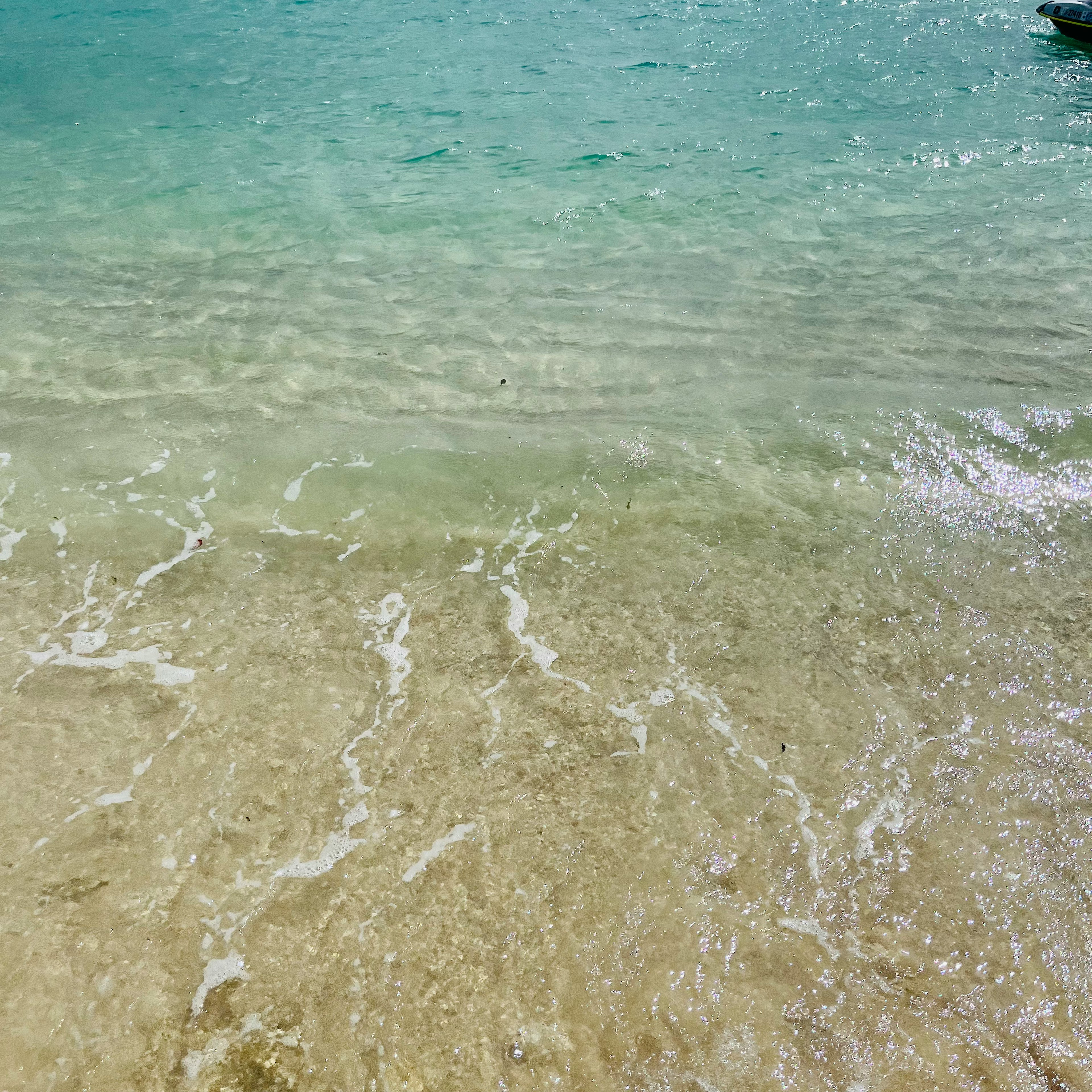 Vagues sereines s'écrasant sur une plage de sable dans un beau paysage côtier