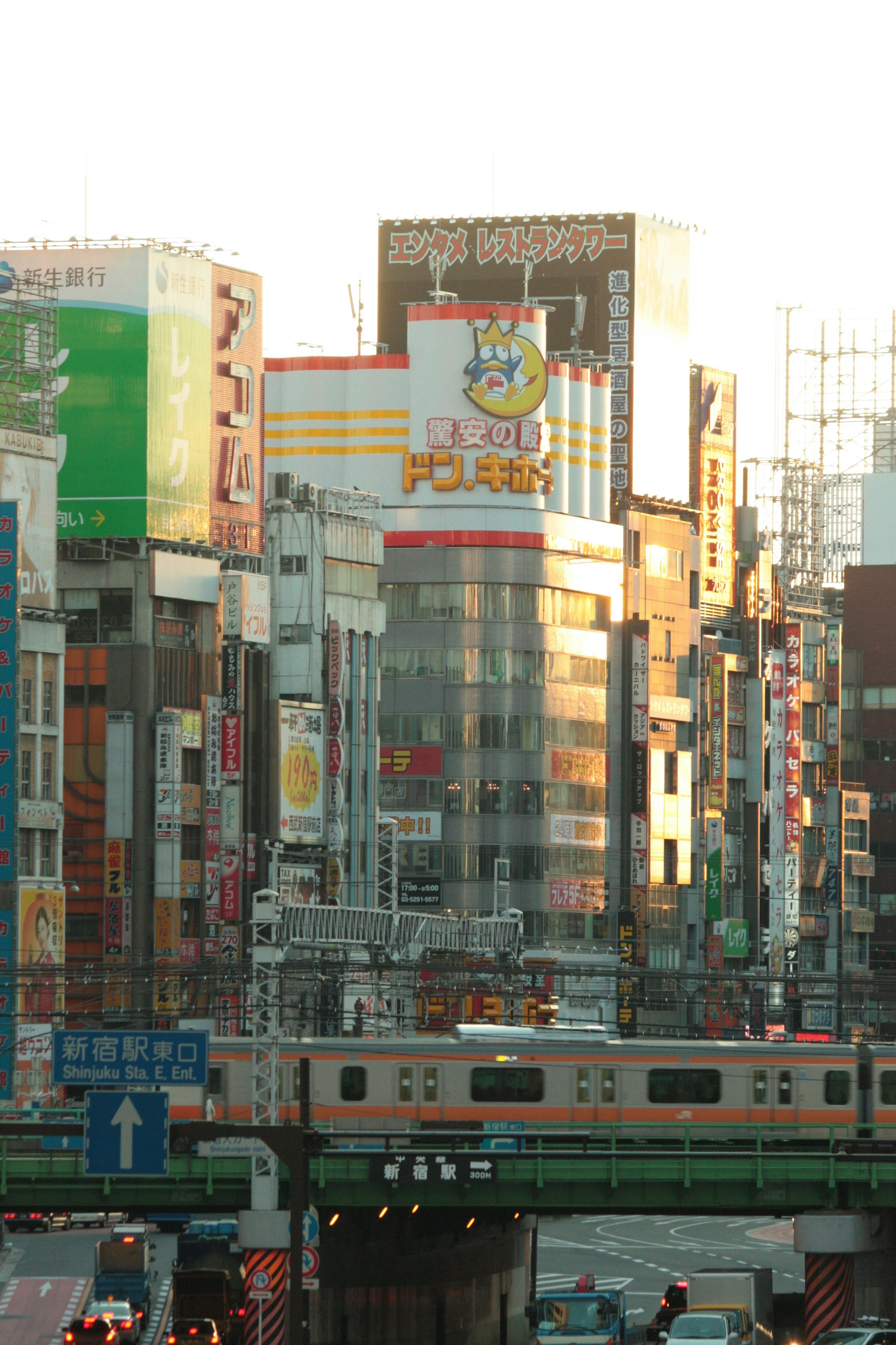 Urban landscape featuring buildings and a train