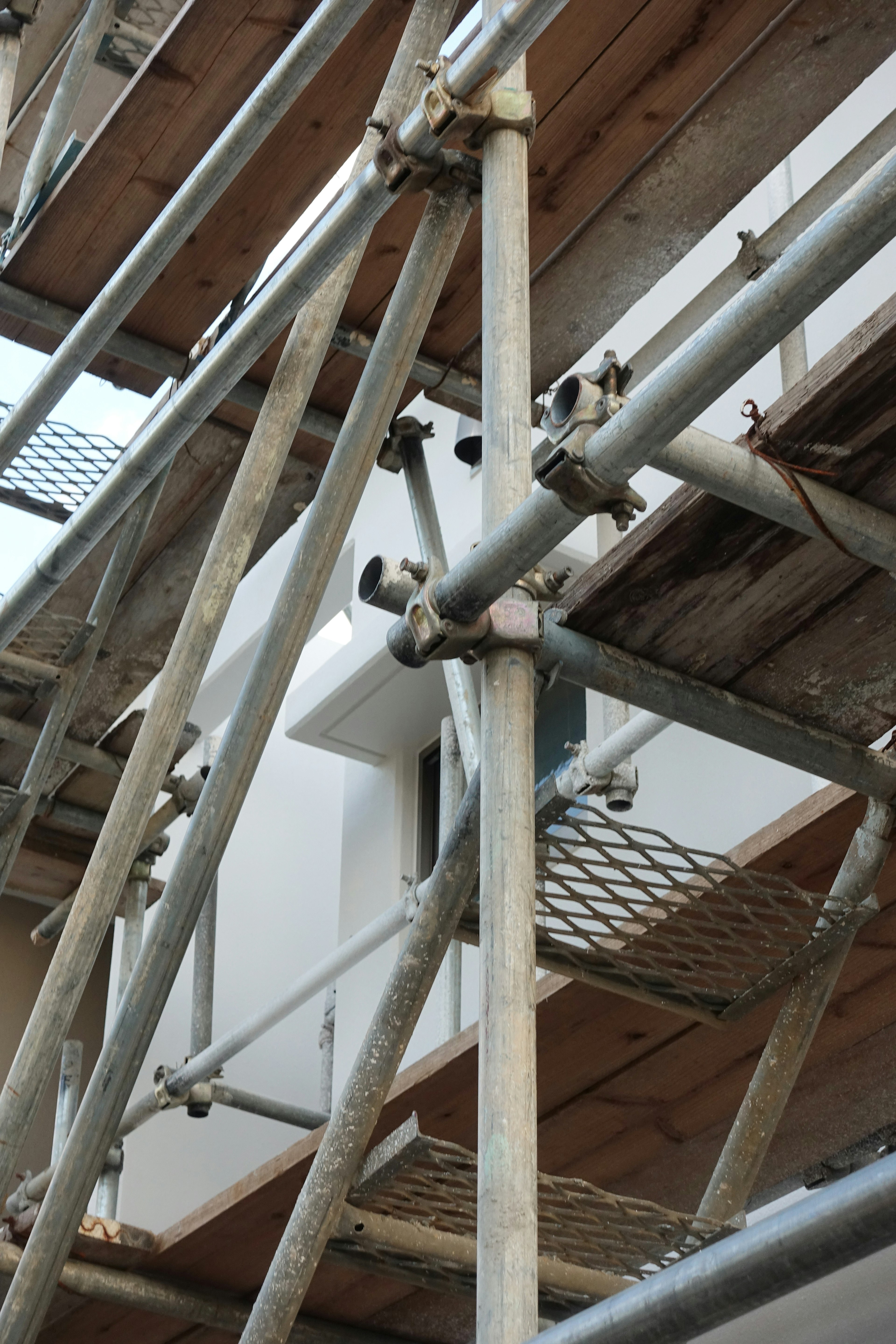 Image showing the structure of scaffolding at a construction site