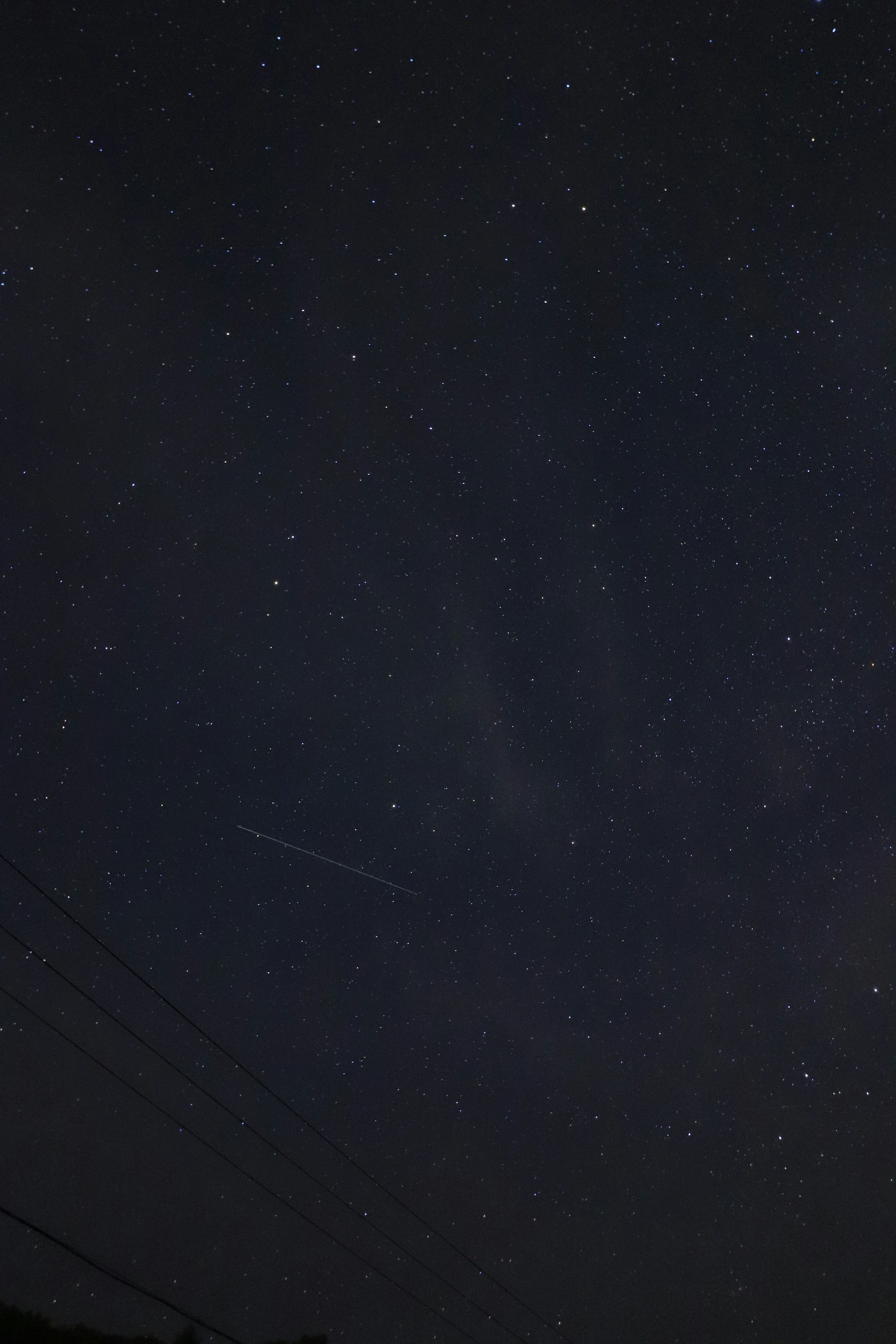 Ciel étoilé avec de nombreuses étoiles scintillantes