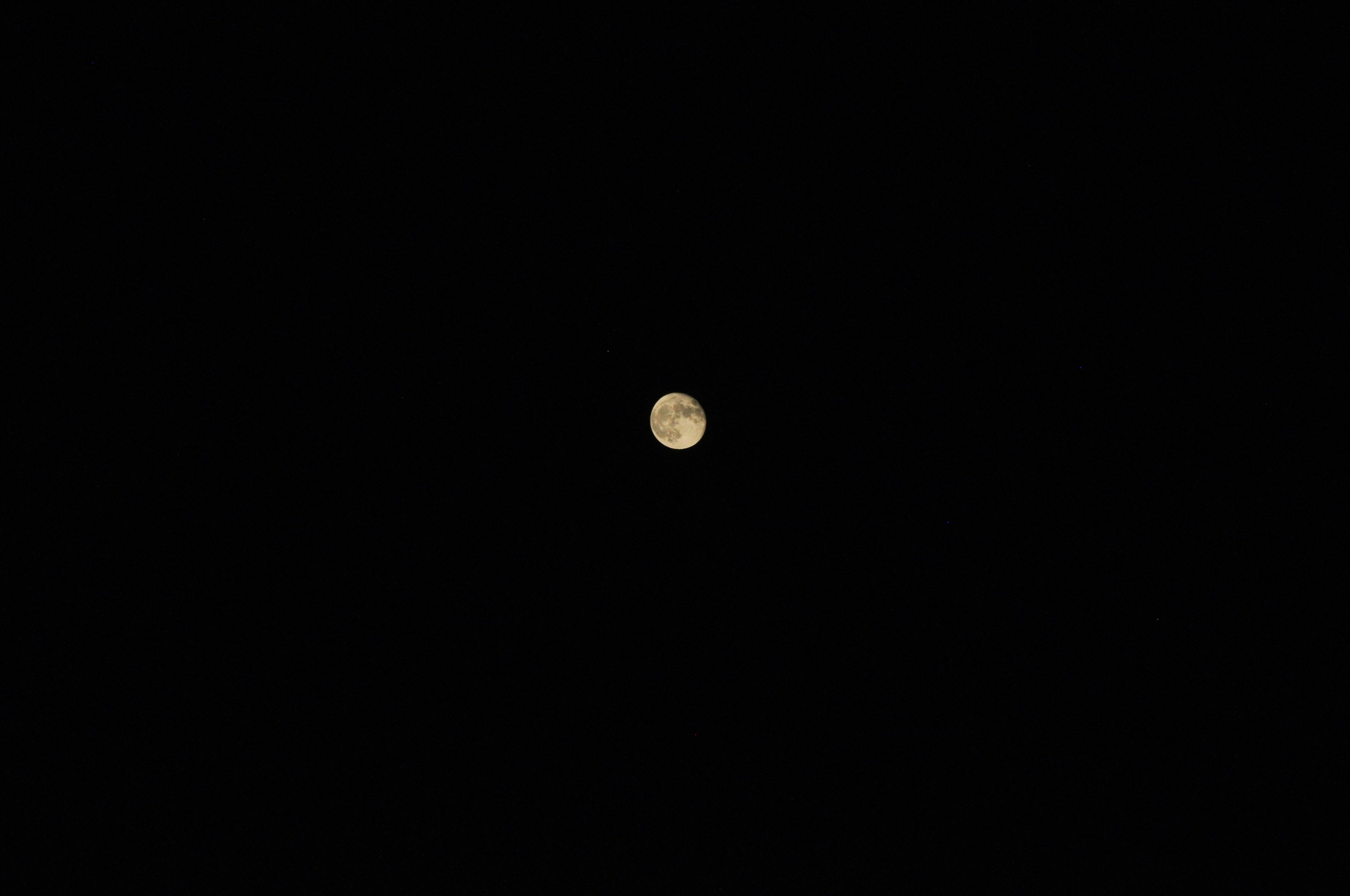 Bulan terang di langit malam