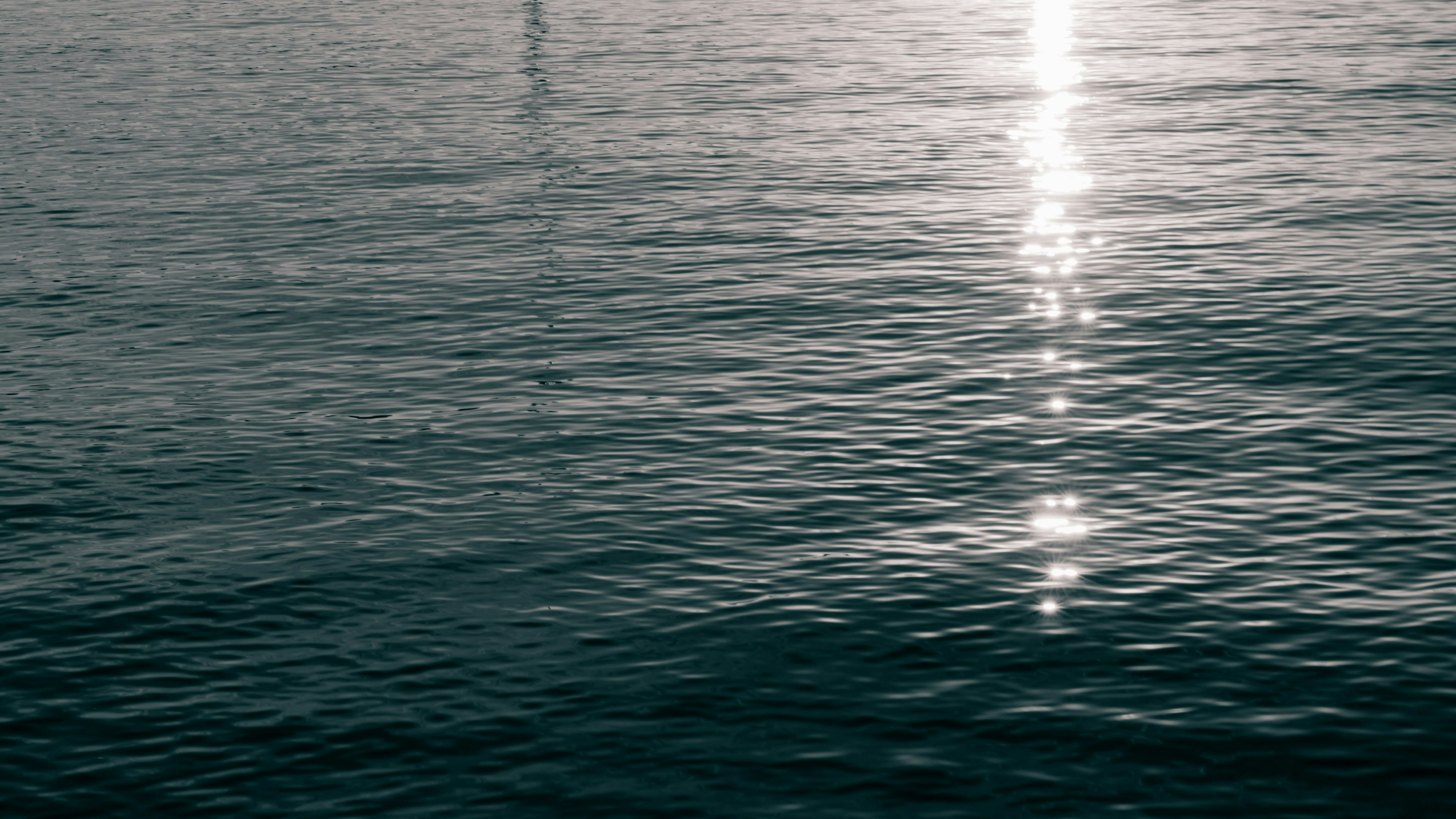 Calm water surface reflecting beautiful light