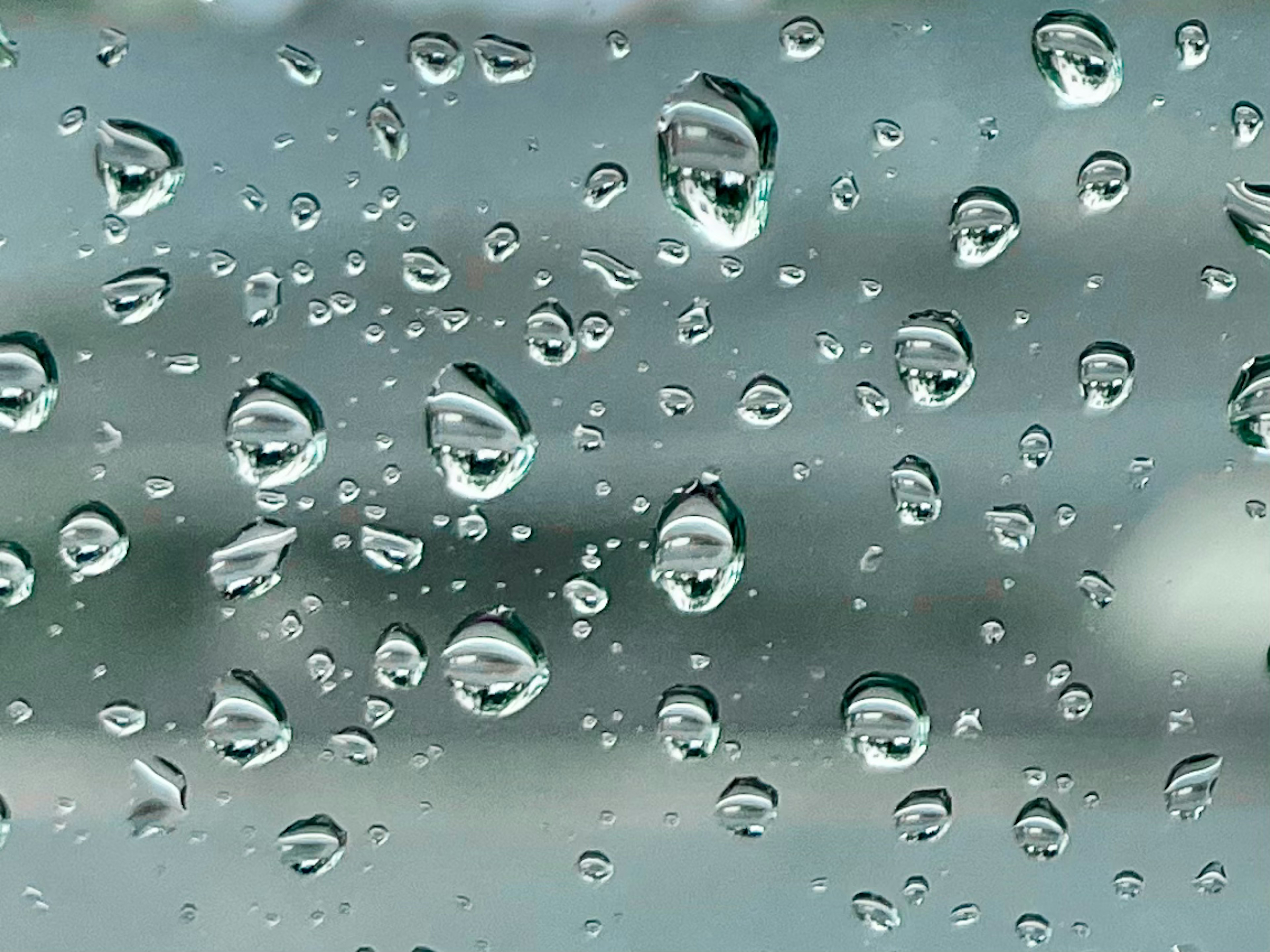 Close-up of raindrops on a window glass