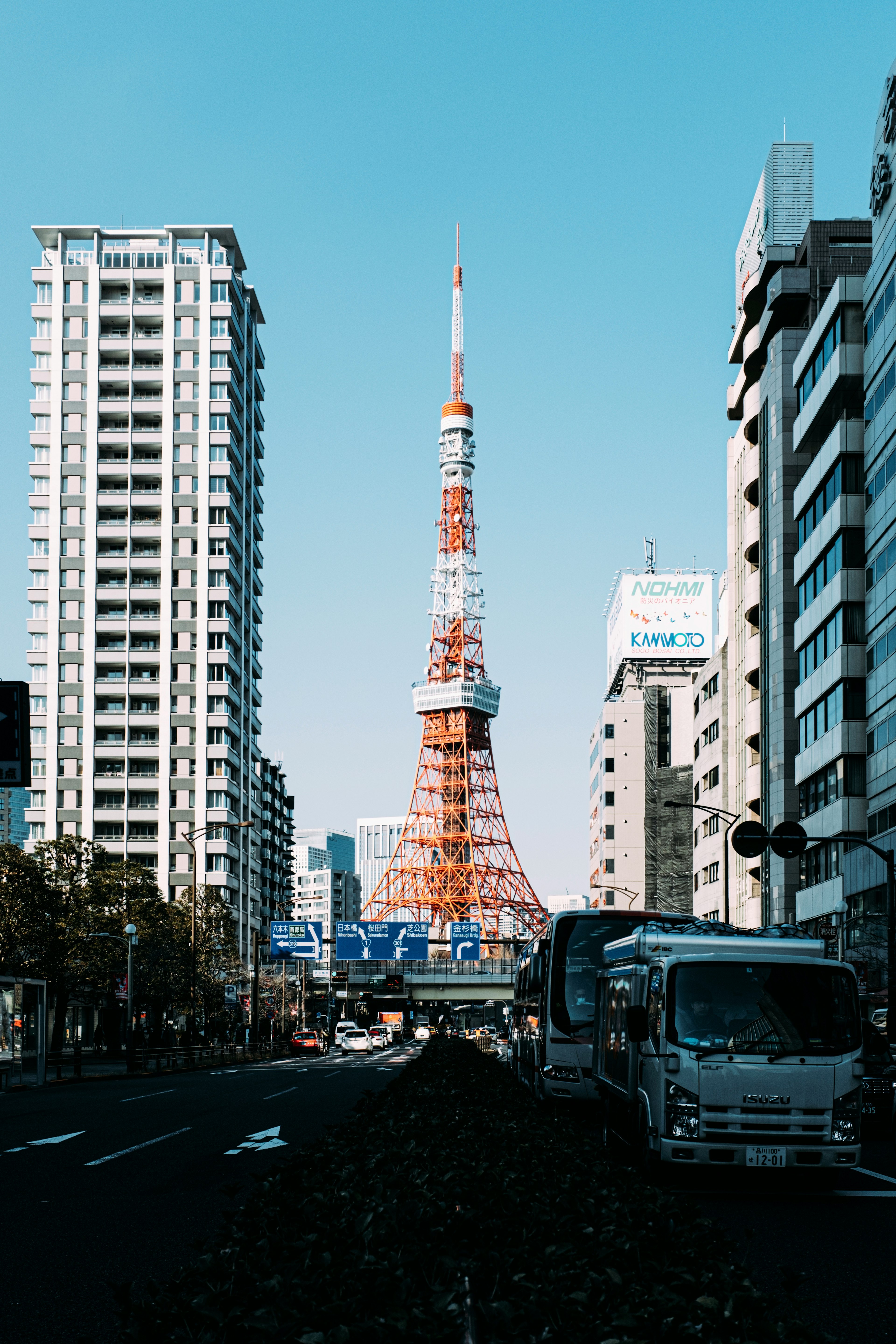Cảnh quan đô thị có tháp Tokyo