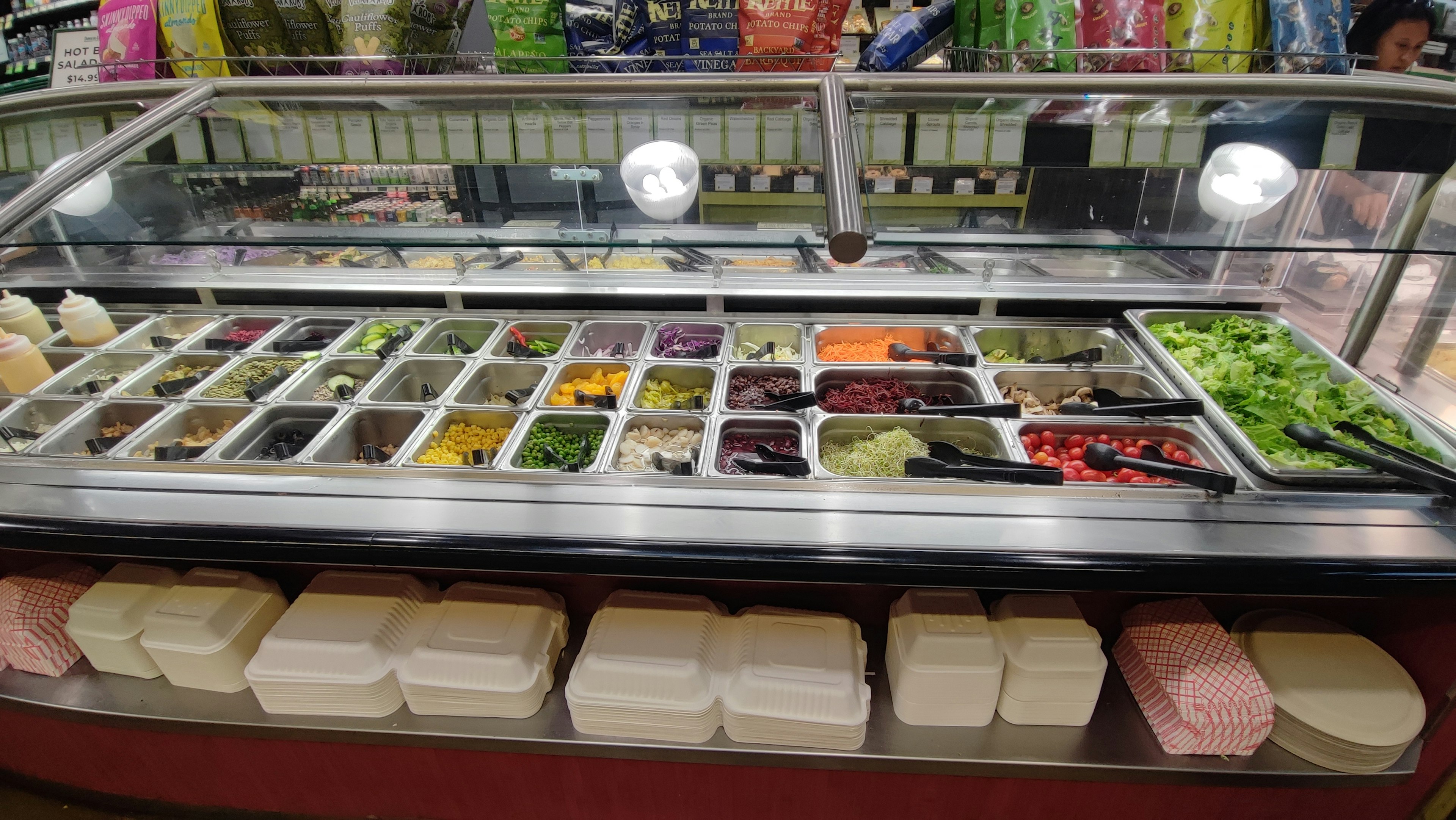 Colorful display of various ice cream flavors in a shop