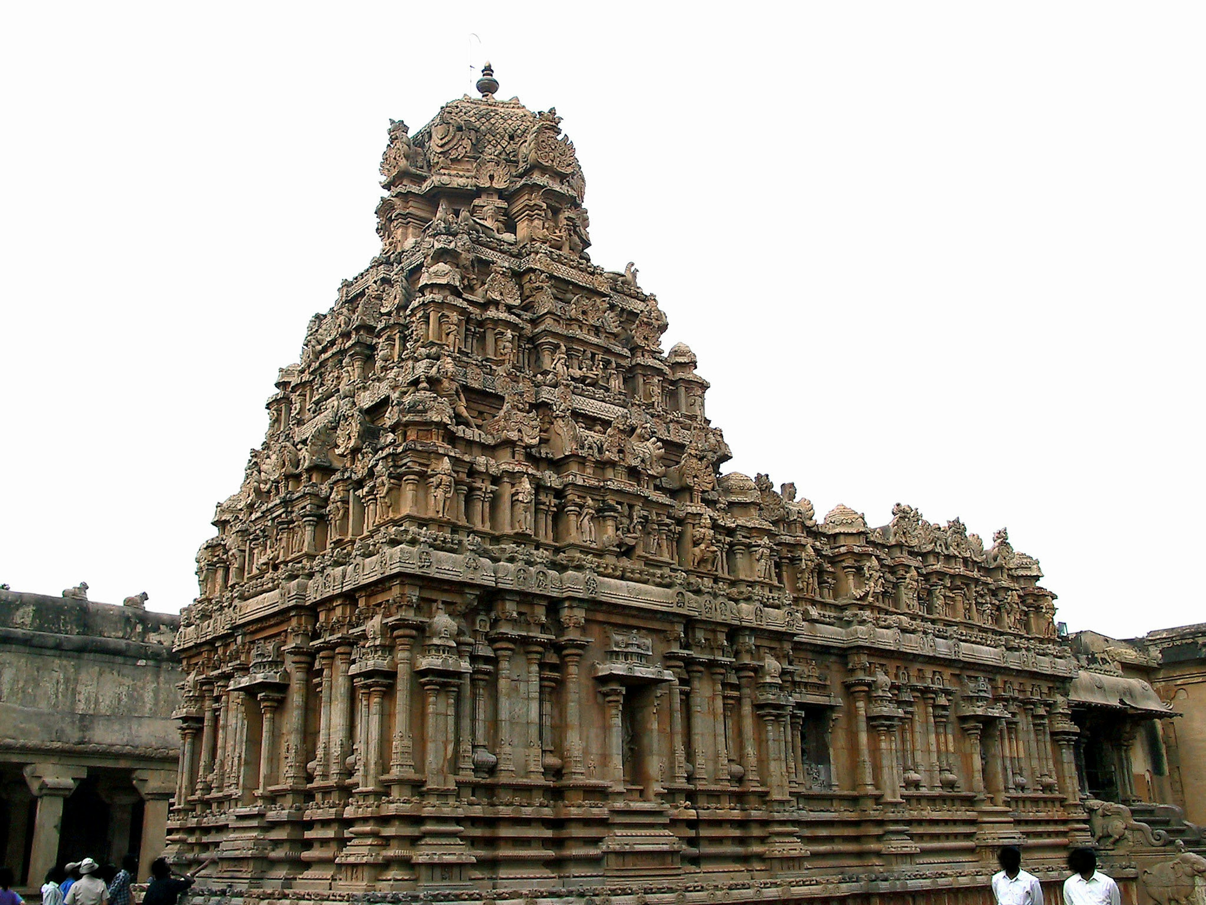 Beautiful stone carvings of an ancient Indian temple