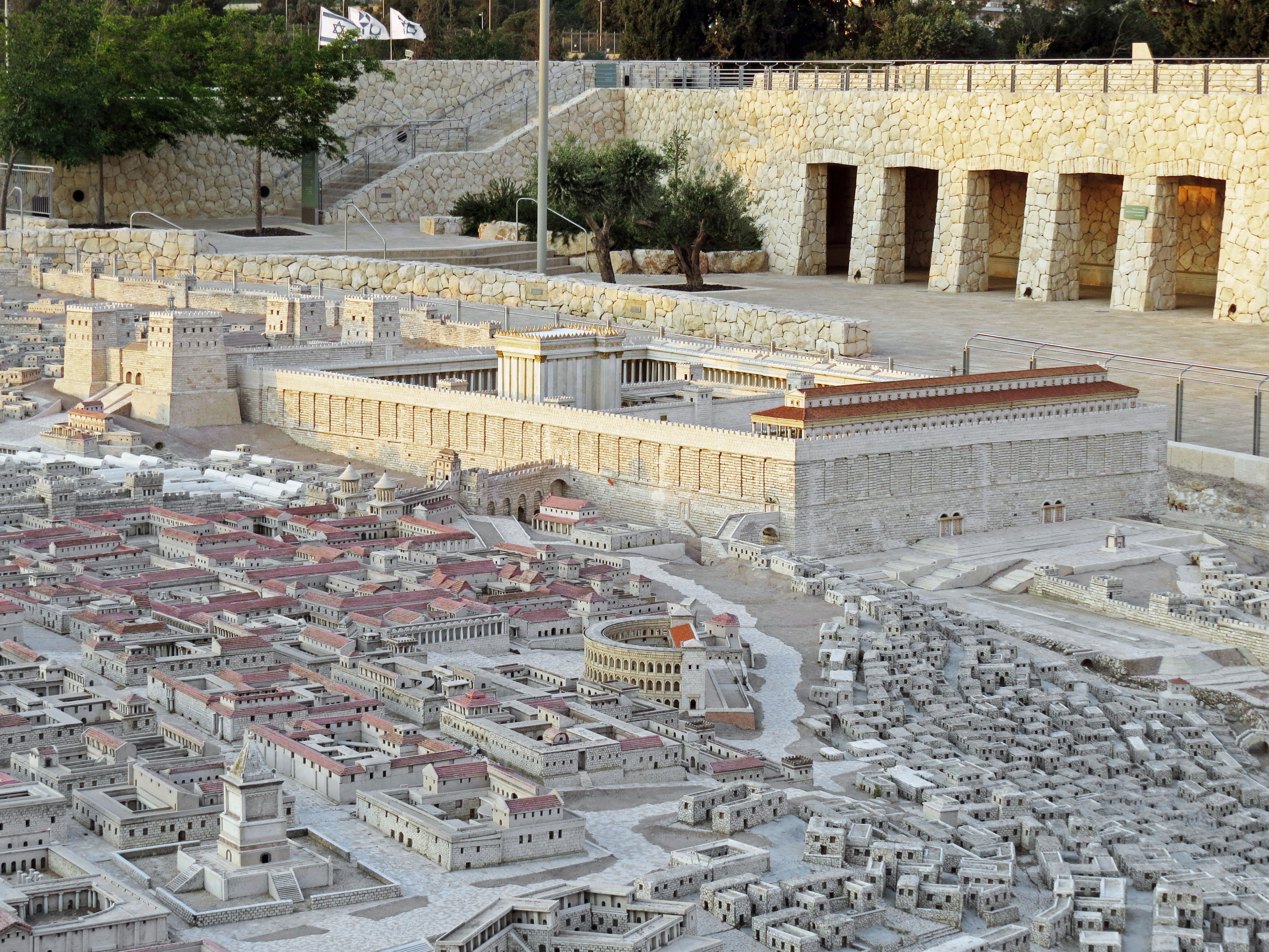 Modelo tridimensional detallado de Jerusalén antigua