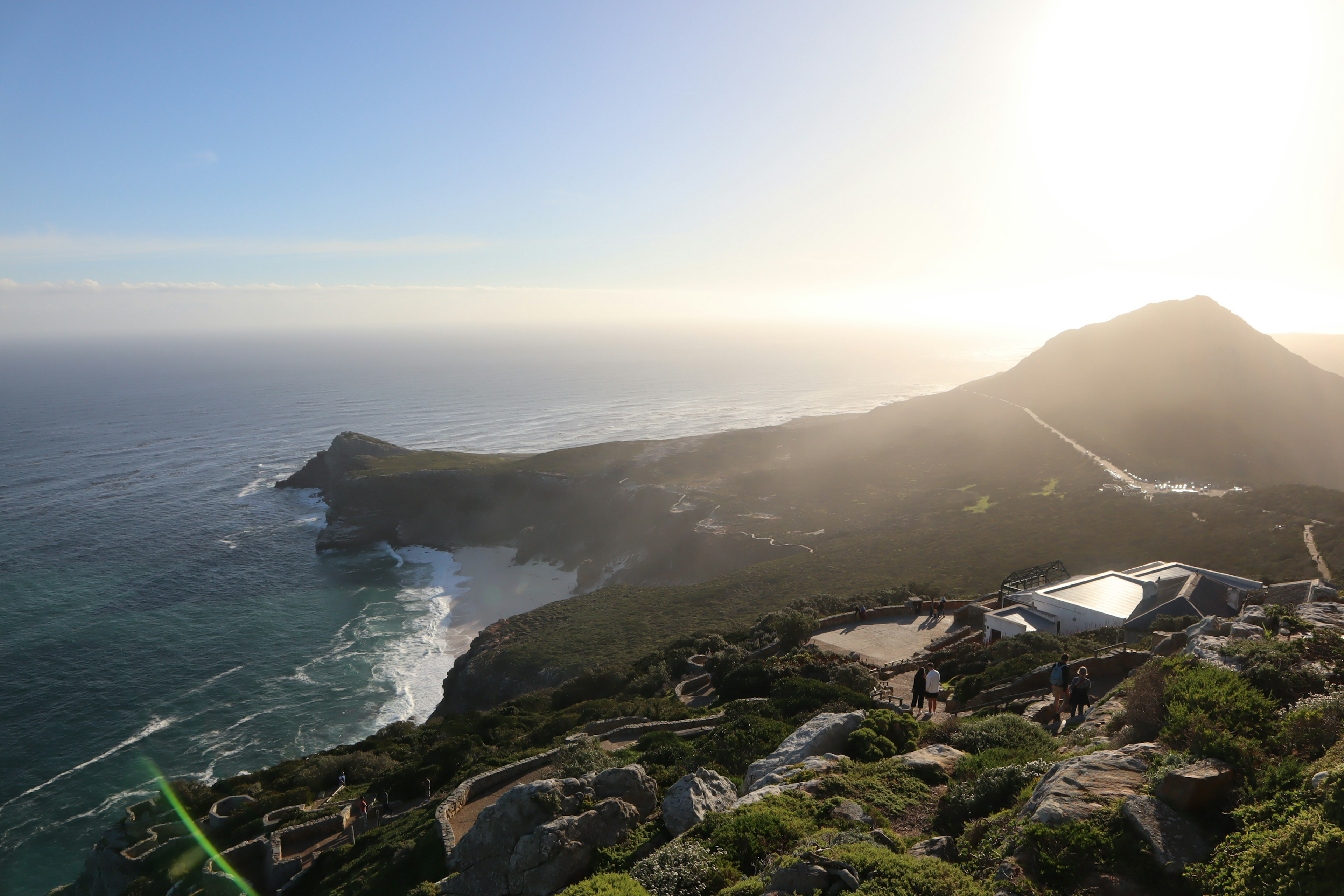 Stunning coastal view with mountains and ocean